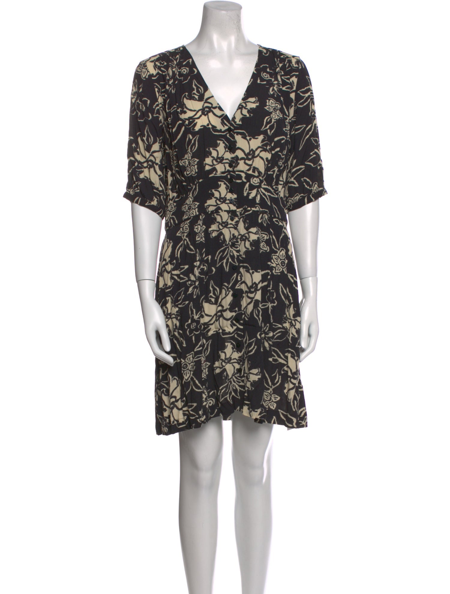 BA&SH Floral Print Mini Dress