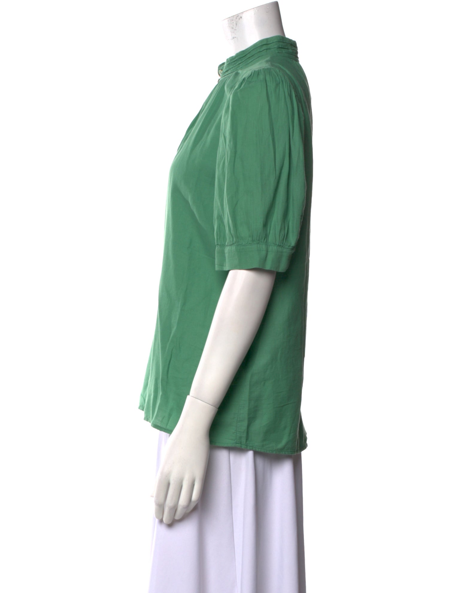 BA&SH Mock Neck Short Sleeve Blouse