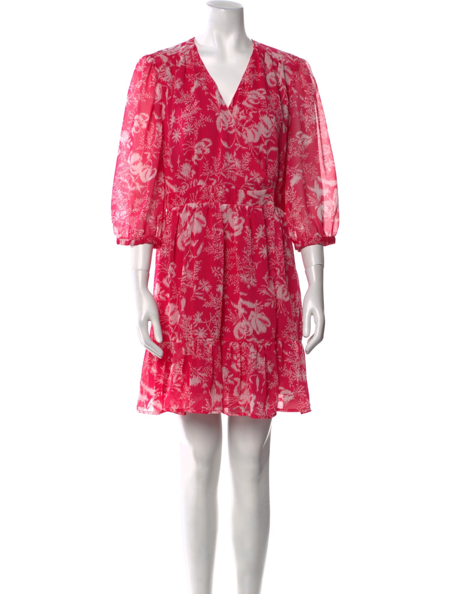 BA&SH Floral Print Mini Dress