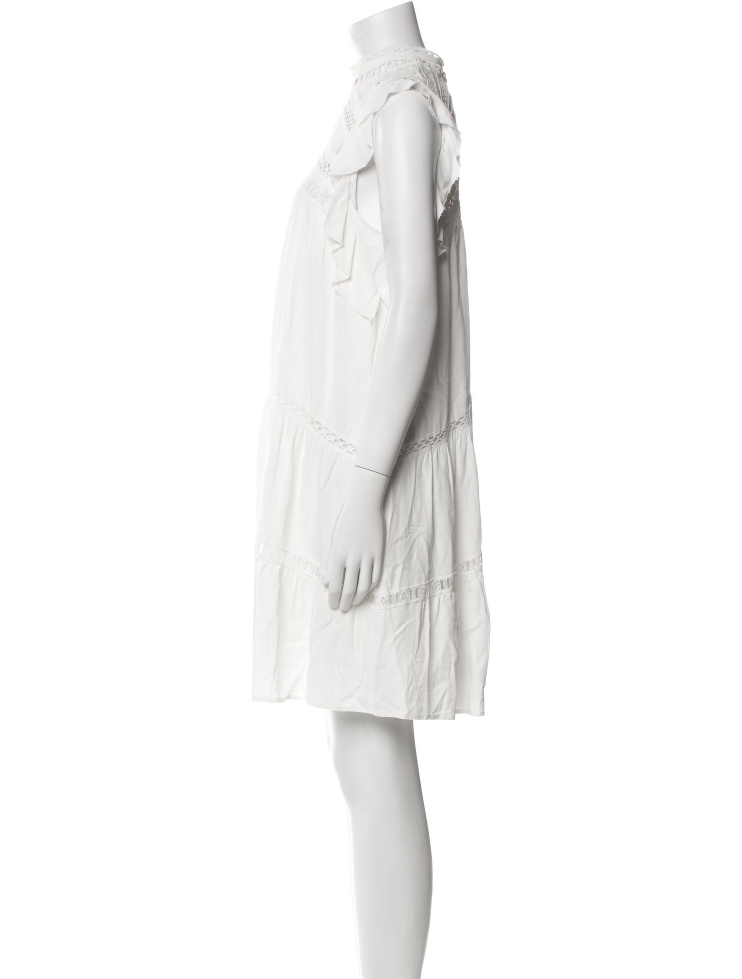 BA&SH Mock Neck Mini Dress