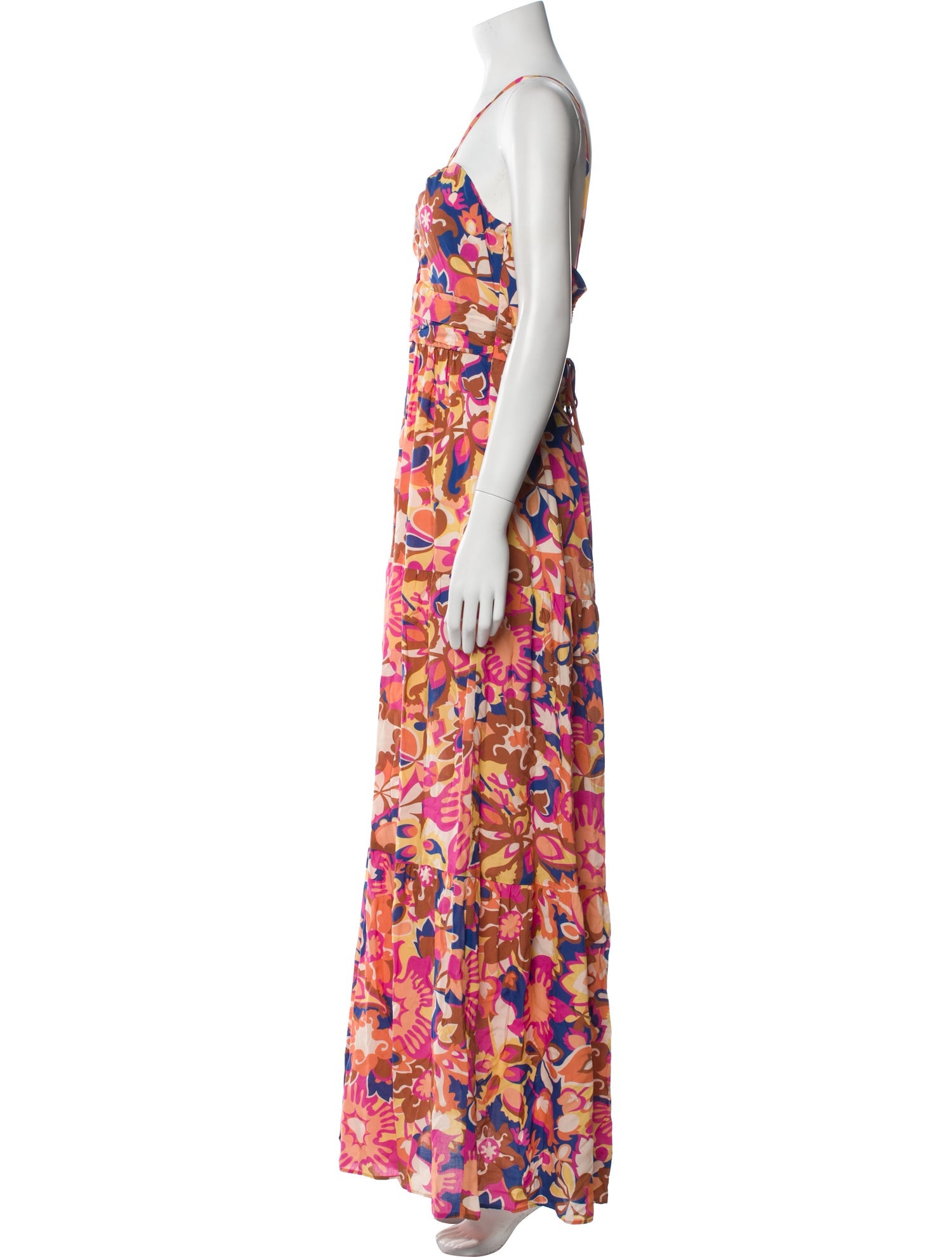 BA&SH Floral Print Long Dress