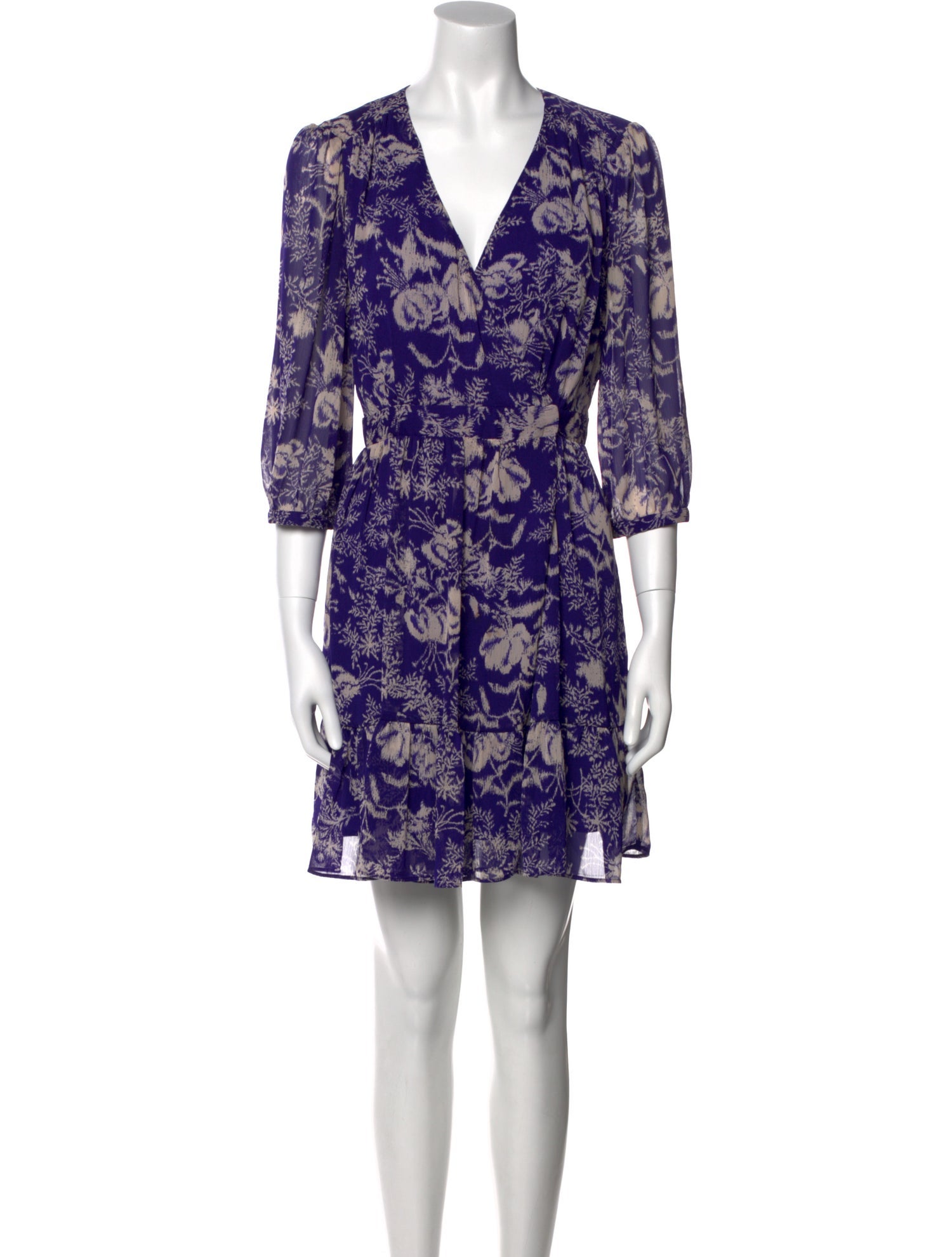 BA&SH Floral Print Mini Dress