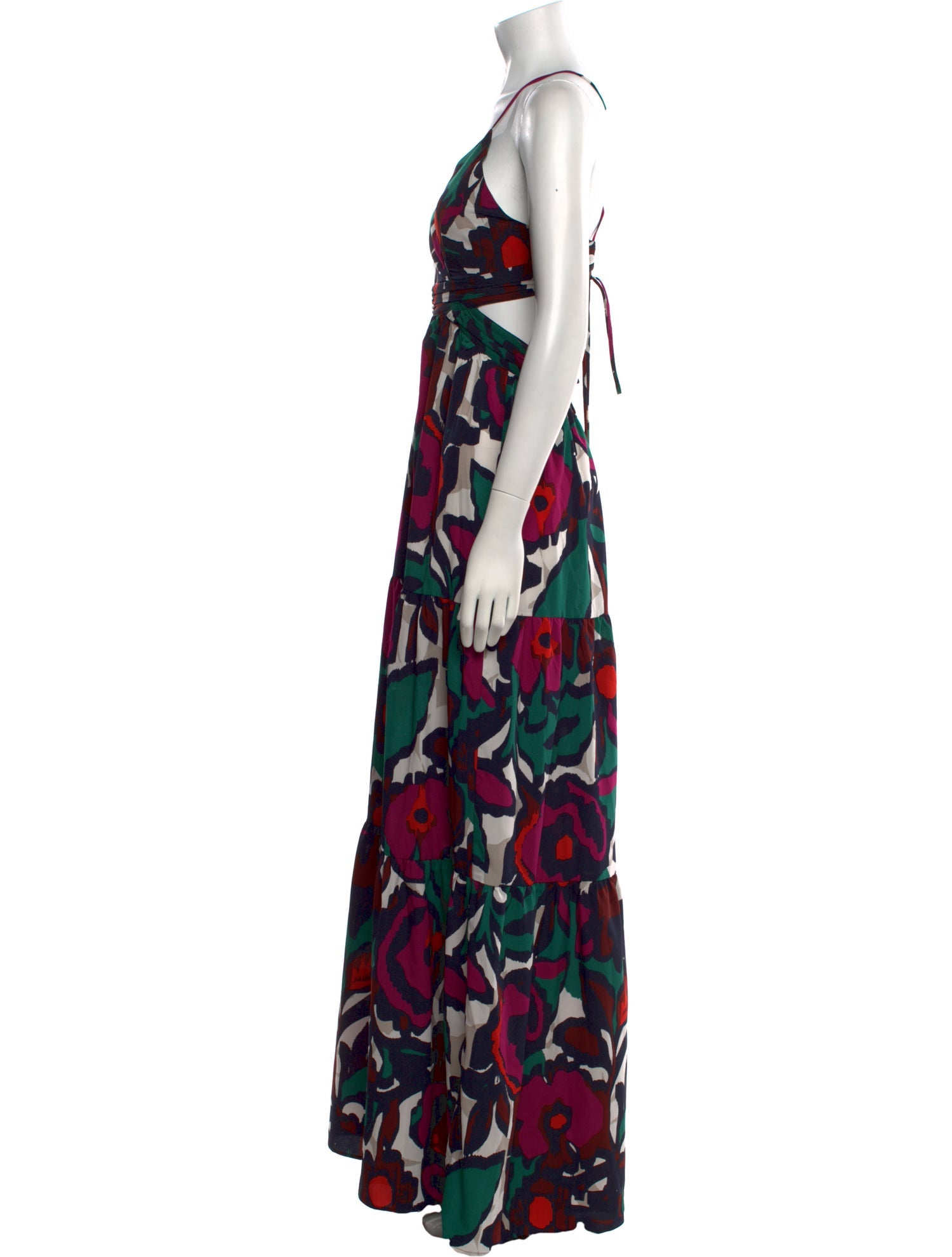 BA&SH Floral Print Long Dress