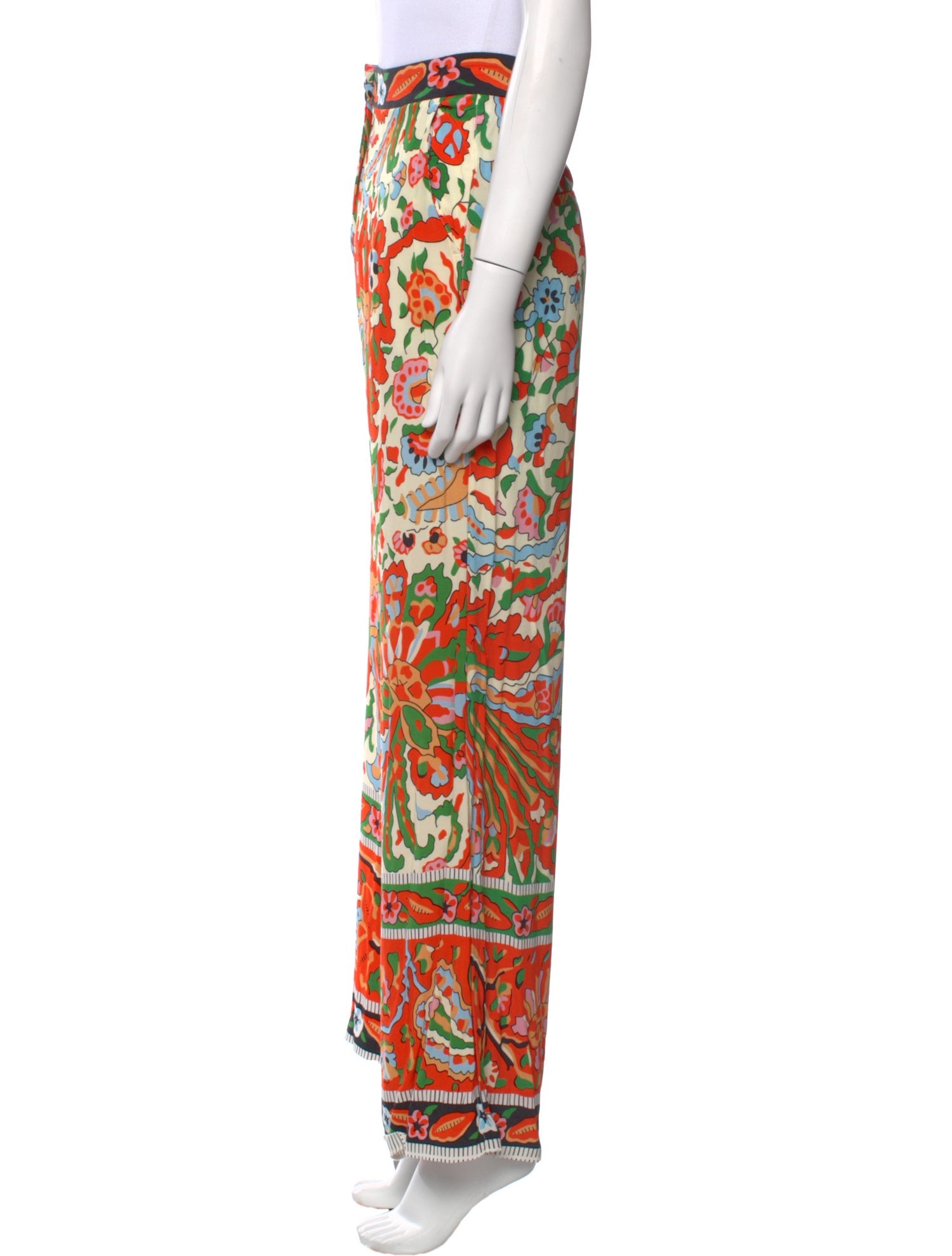 BA&SH Floral Print Wide Leg Pants