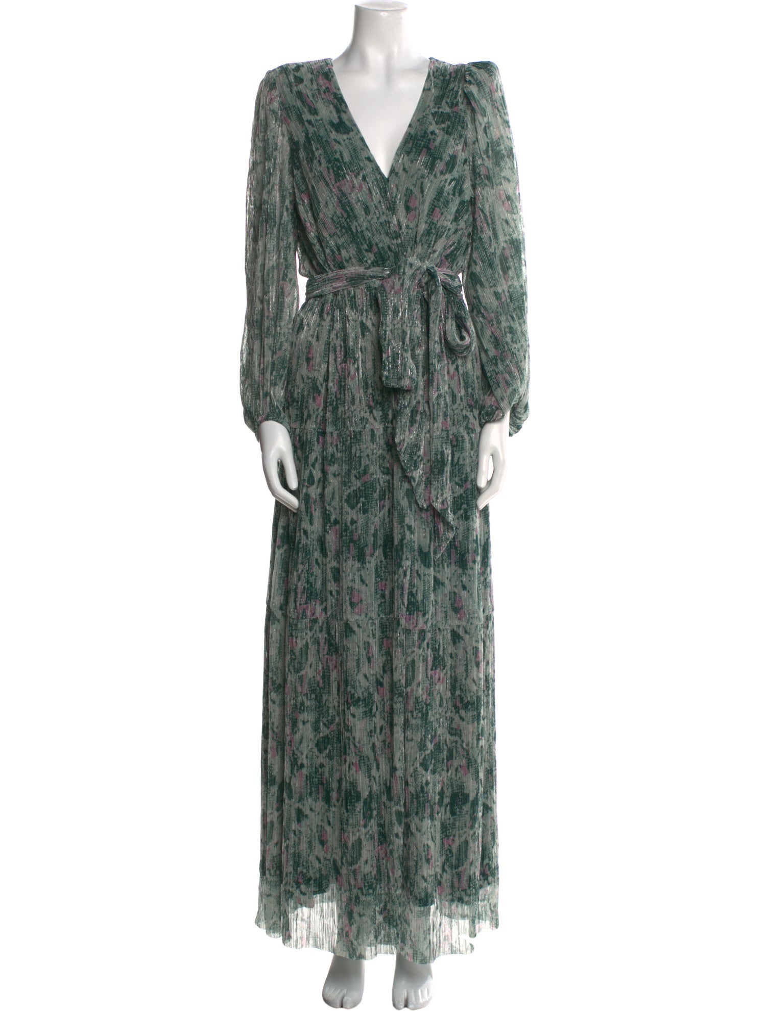 BA&SH Printed Long Dress