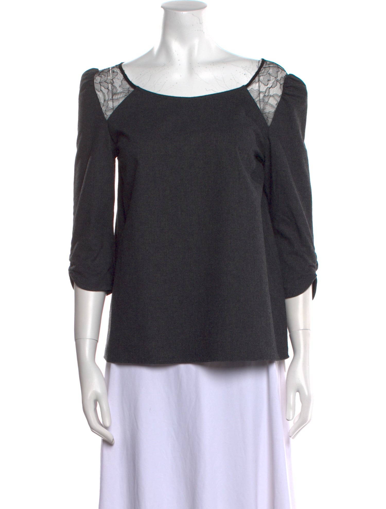 BA&SH Bateau Neckline Three-Quarter Sleeve Top