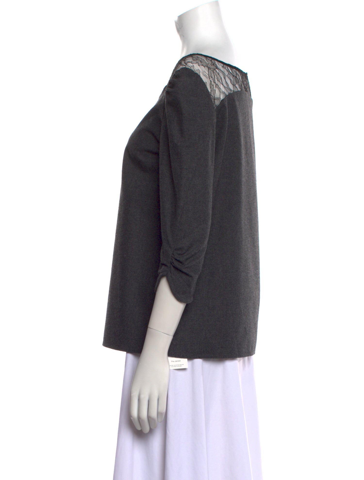 BA&SH Bateau Neckline Three-Quarter Sleeve Top