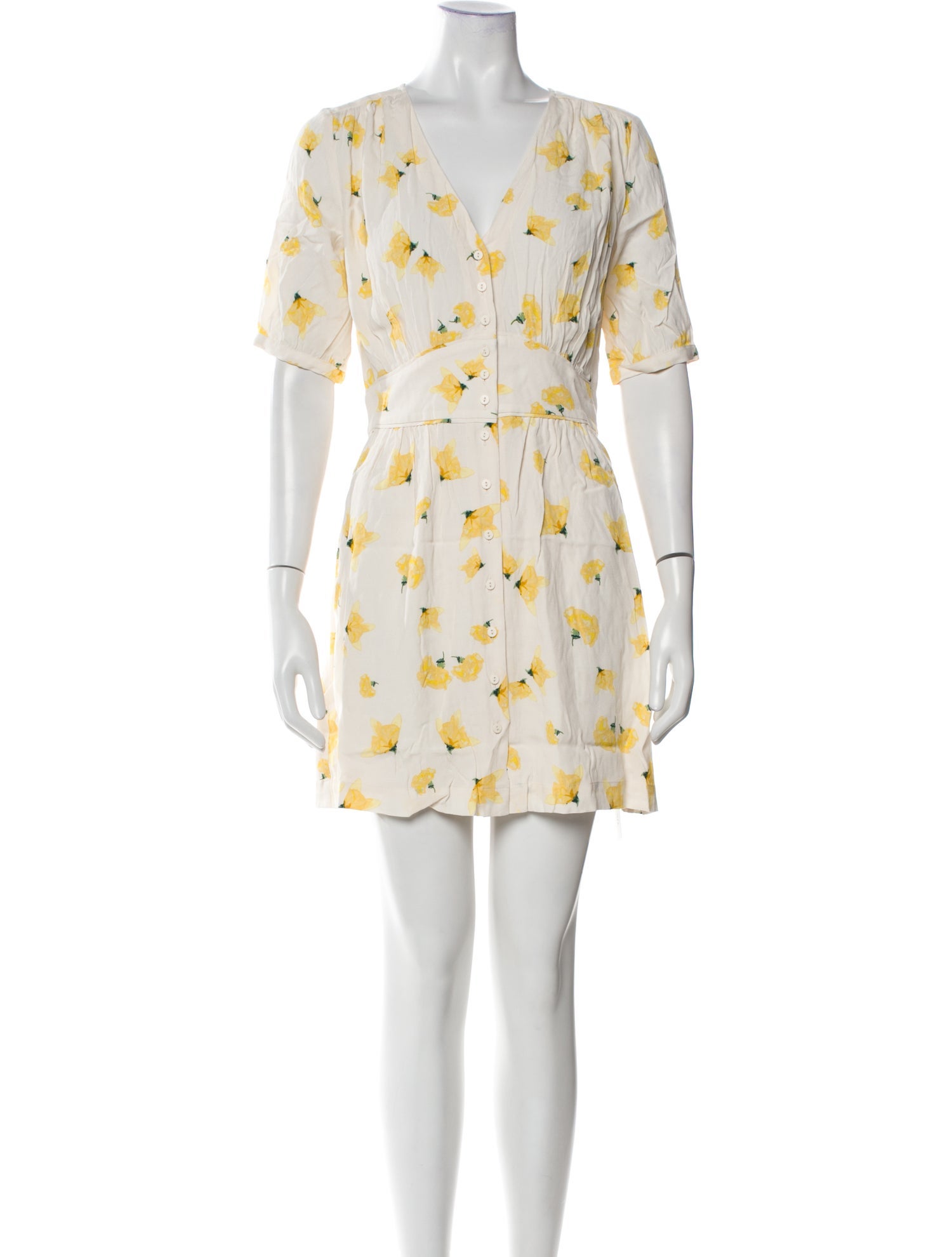 BA&SH Floral Print Mini Dress