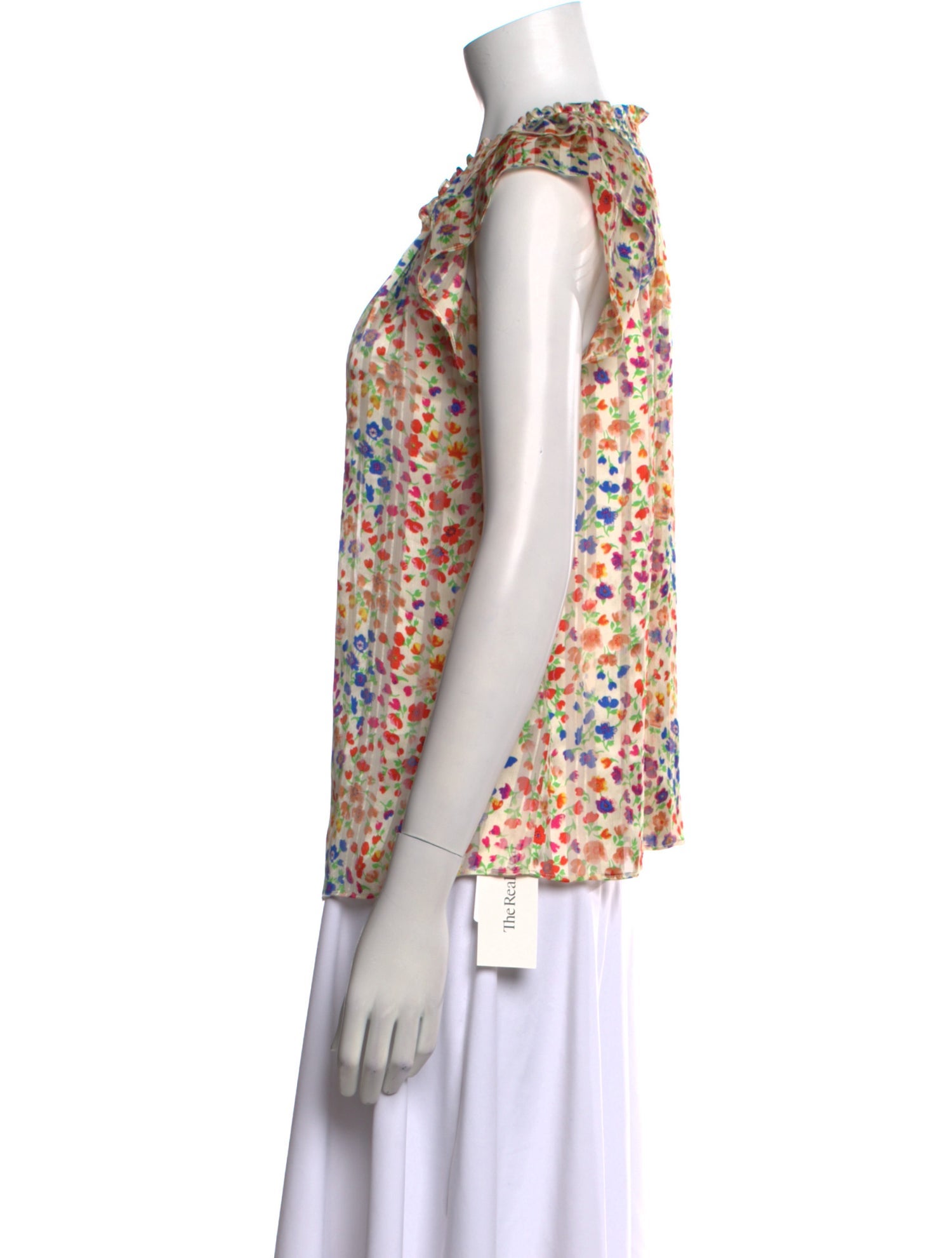 BA&SH Floral Print V-Neck Blouse