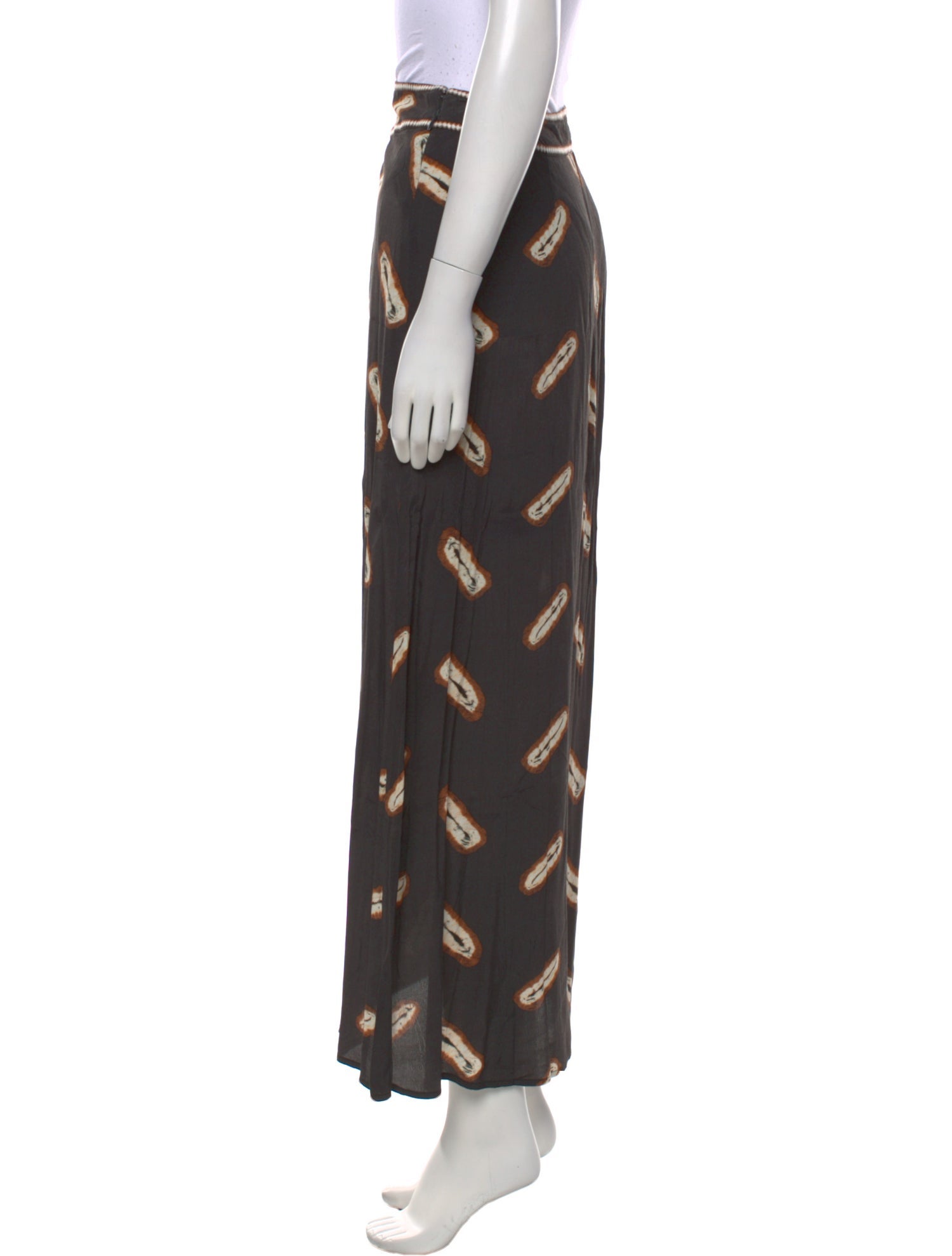 BA&SH Printed Midi Length Skirt w/ Tags