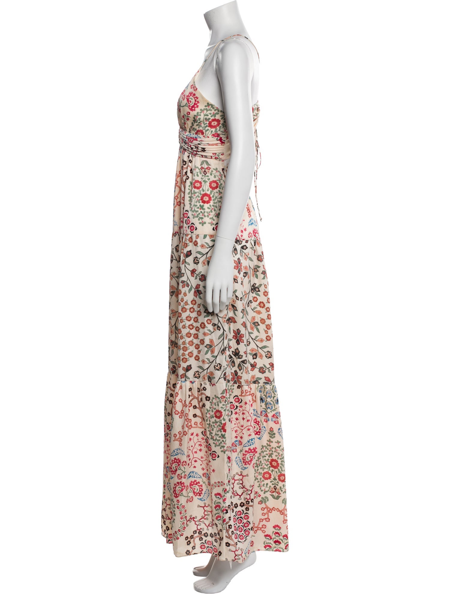 BA&SH Floral Print Long Dress