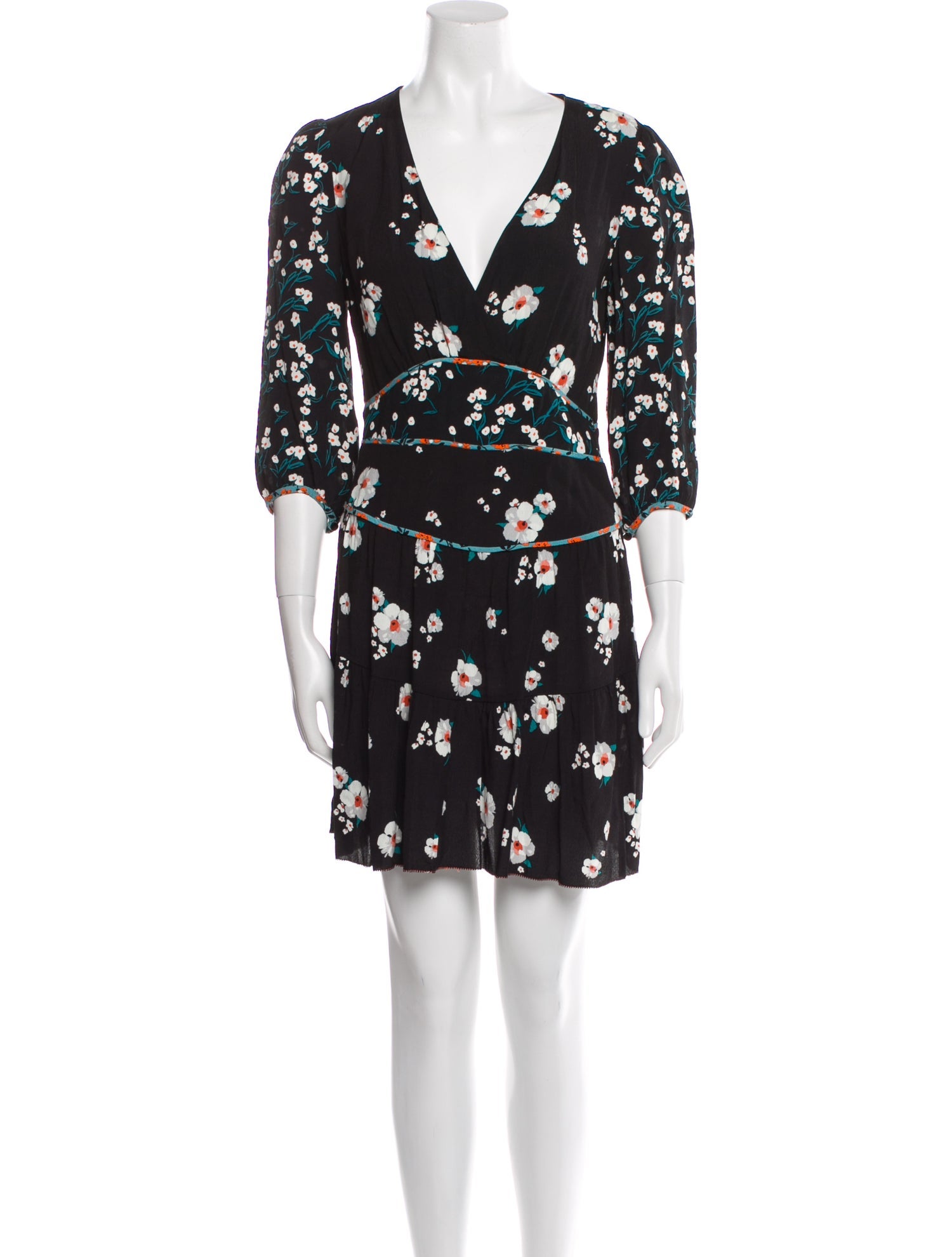 BA&SH Floral Print Mini Dress