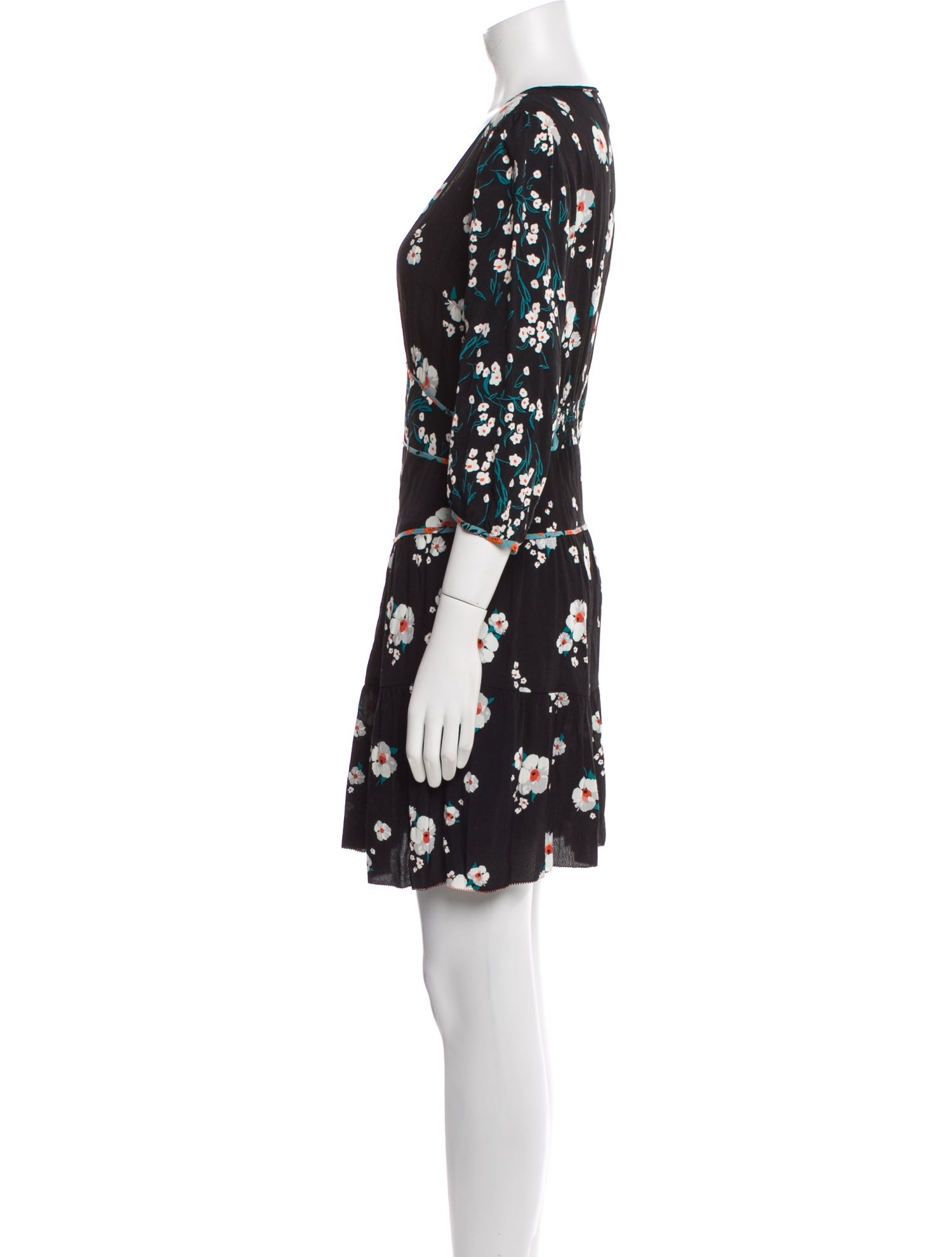 BA&SH Floral Print Mini Dress
