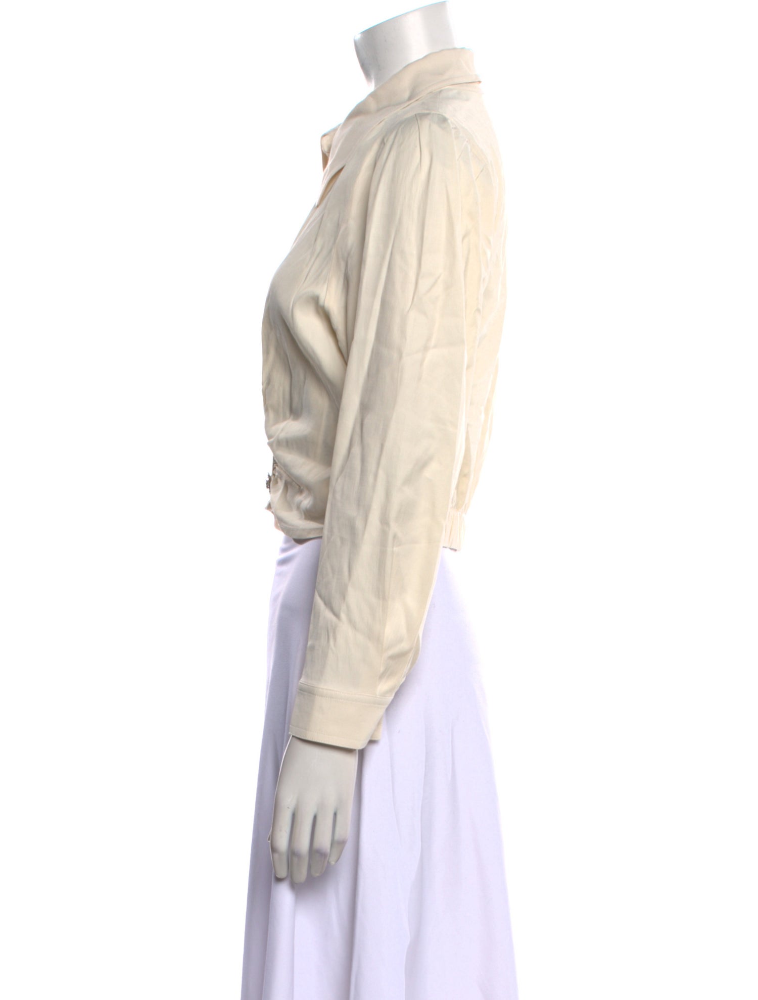 BA&SH Long Sleeve Crop Top