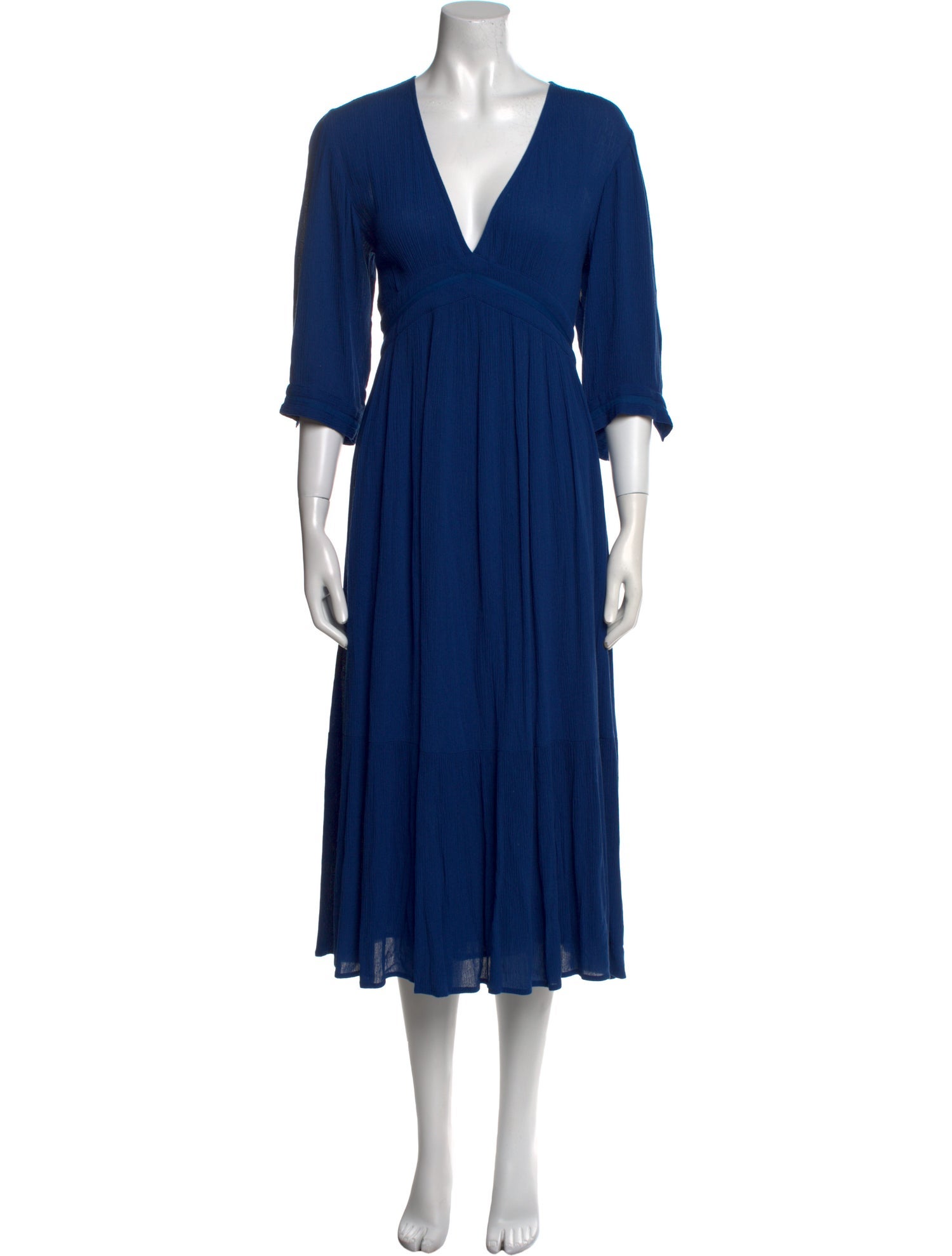 BA&SH V-Neck Midi Length Dress