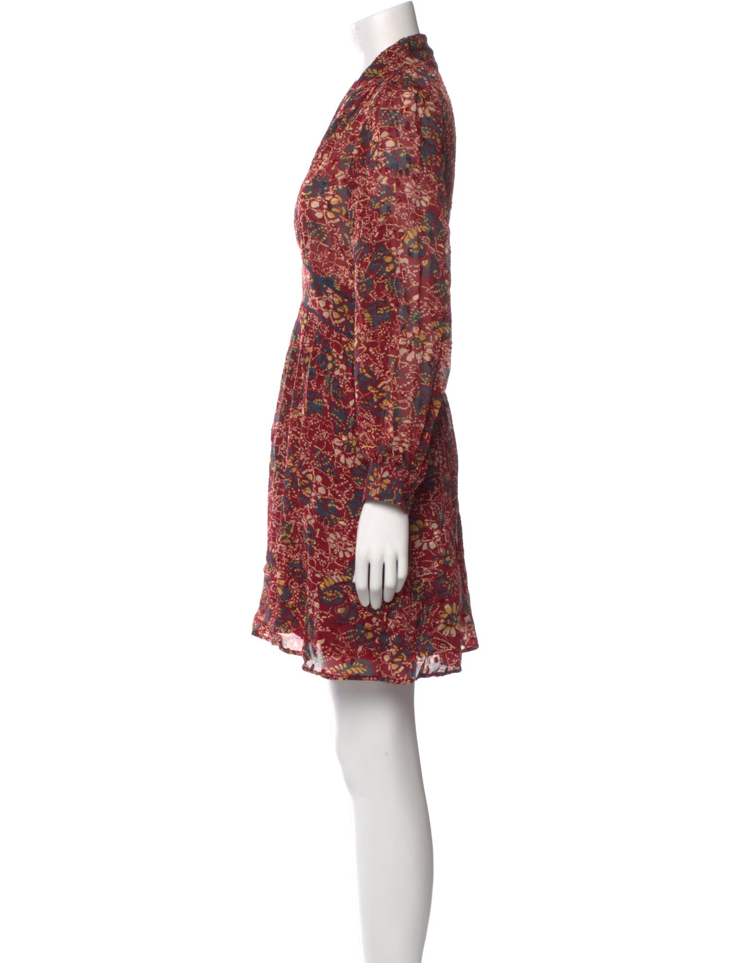 BA&SH Floral Print Mini Dress