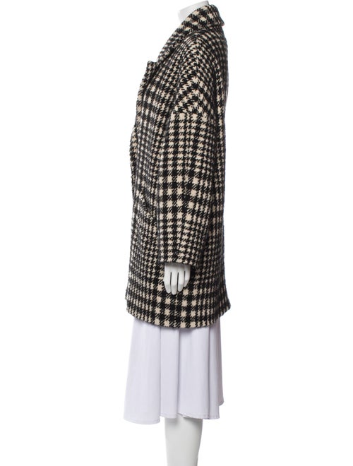 BA&SH Wool Houndstooth Print Peacoat