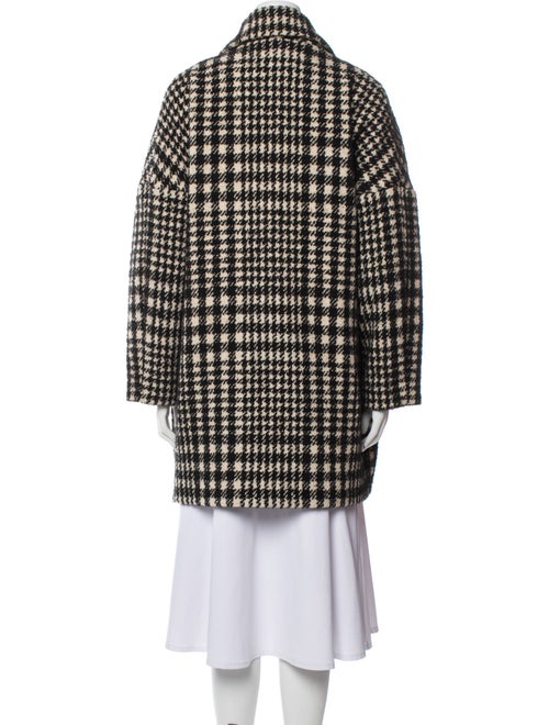 BA&SH Wool Houndstooth Print Peacoat