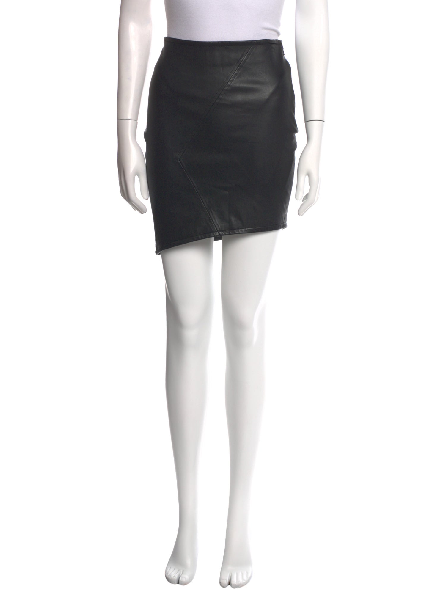 BA&SH Leather Mini Skirt