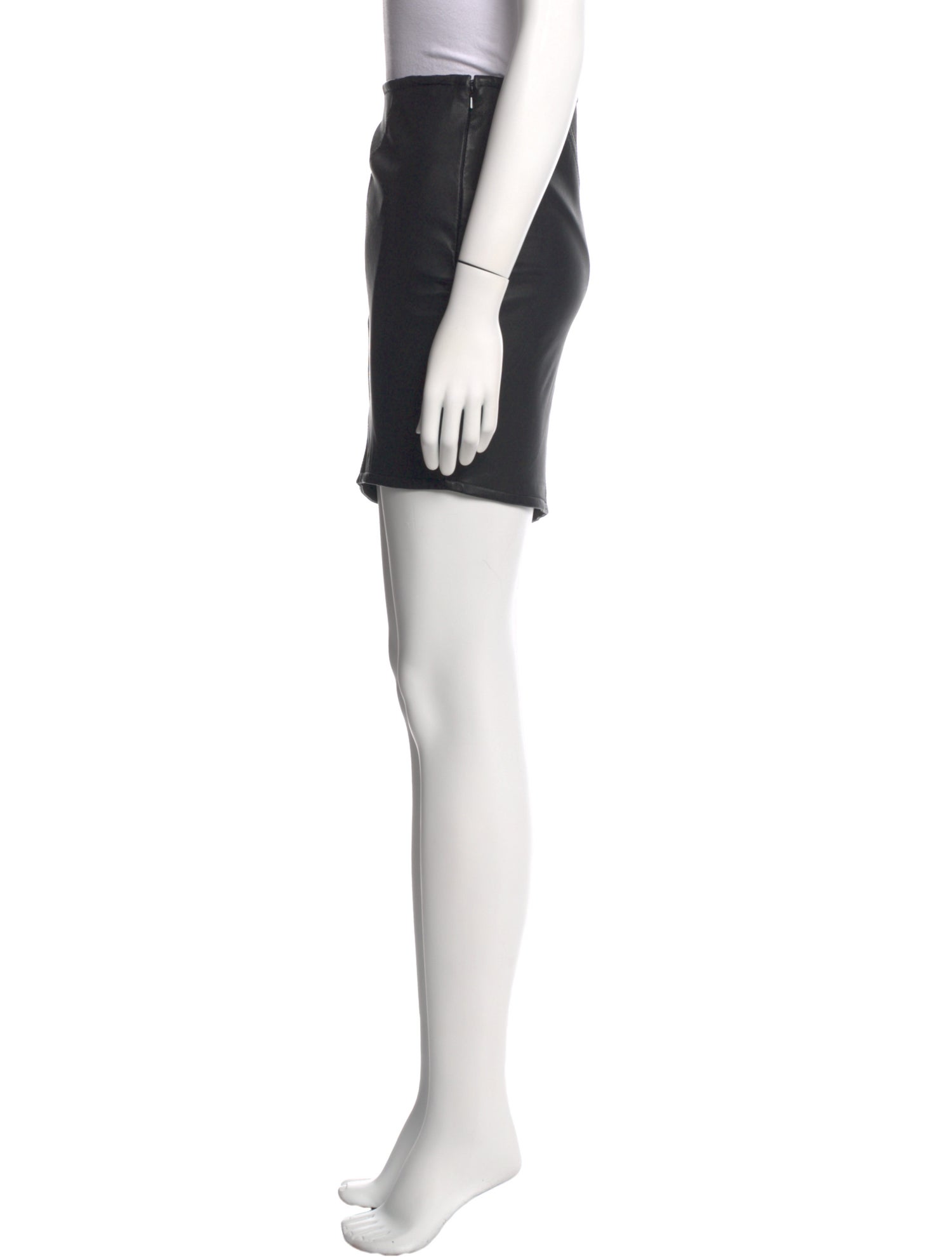 BA&SH Leather Mini Skirt