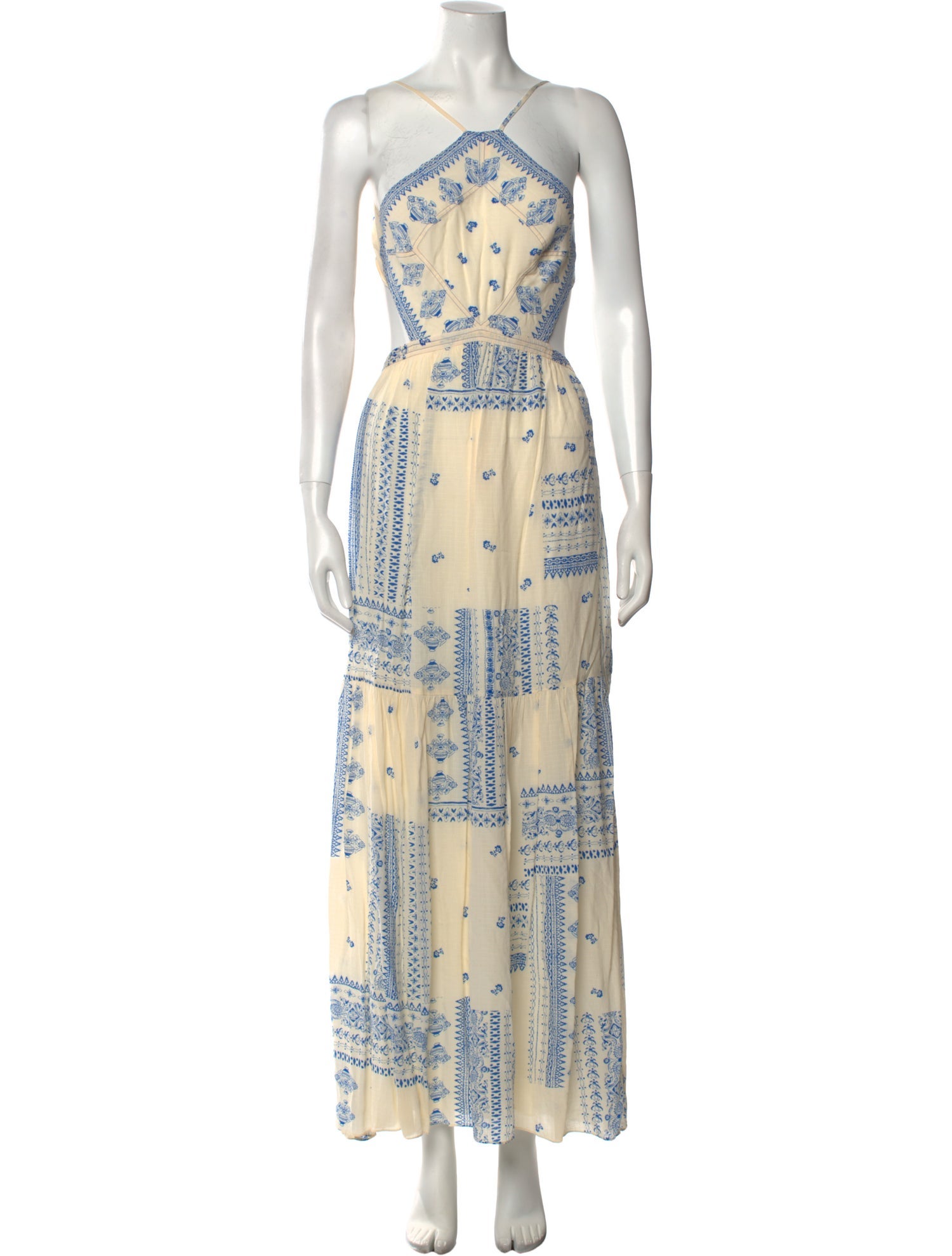 BA&SH Printed Long Dress