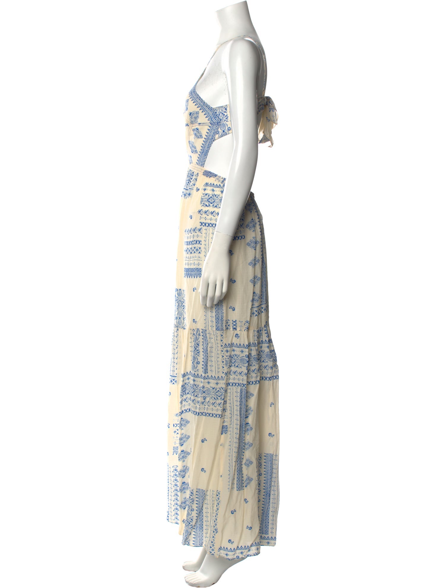 BA&SH Printed Long Dress