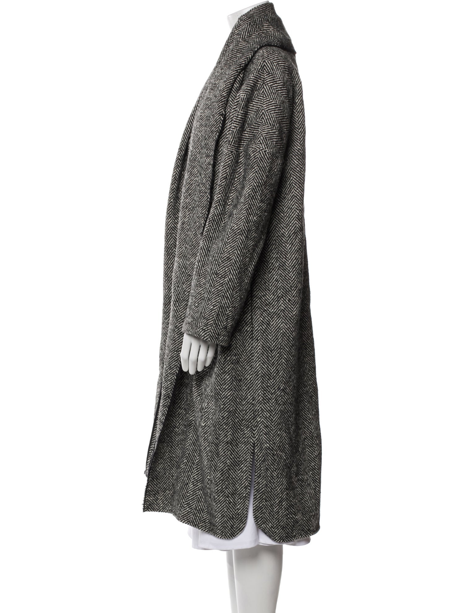 BA&SH Wool Tweed Pattern Coat w/ Tags