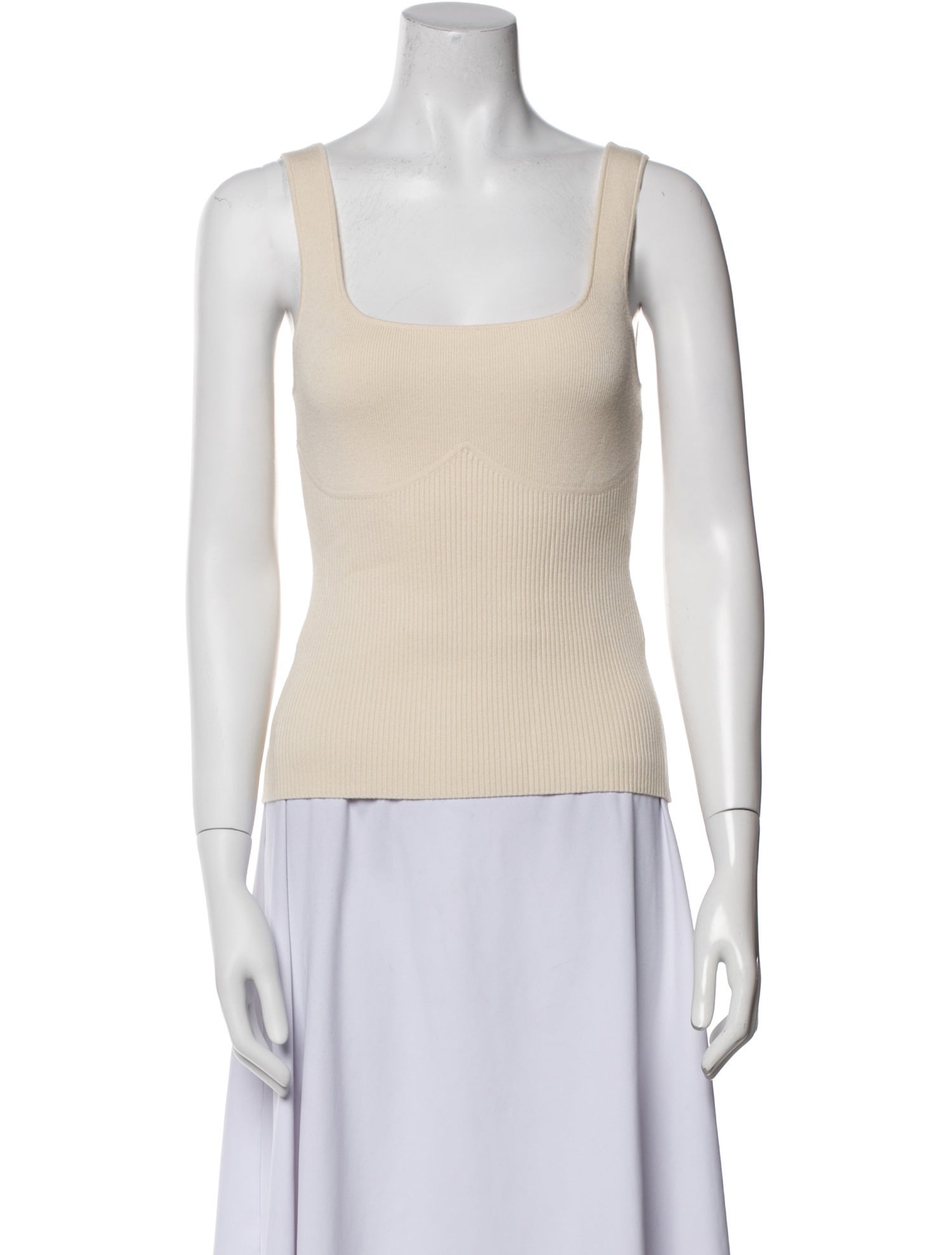 BA&SH Square Neckline Sleeveless Top