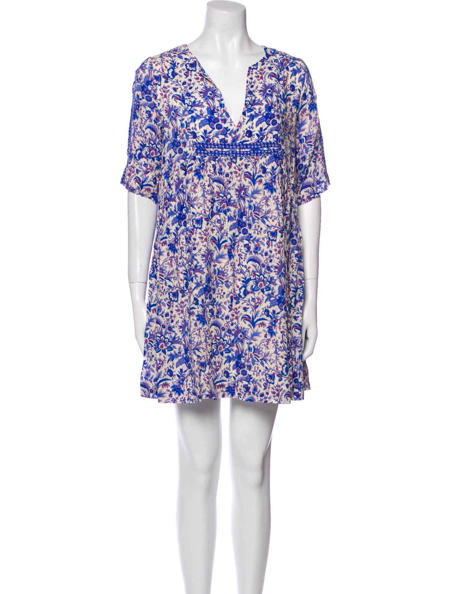 BA&SH Floral Print Mini Dress