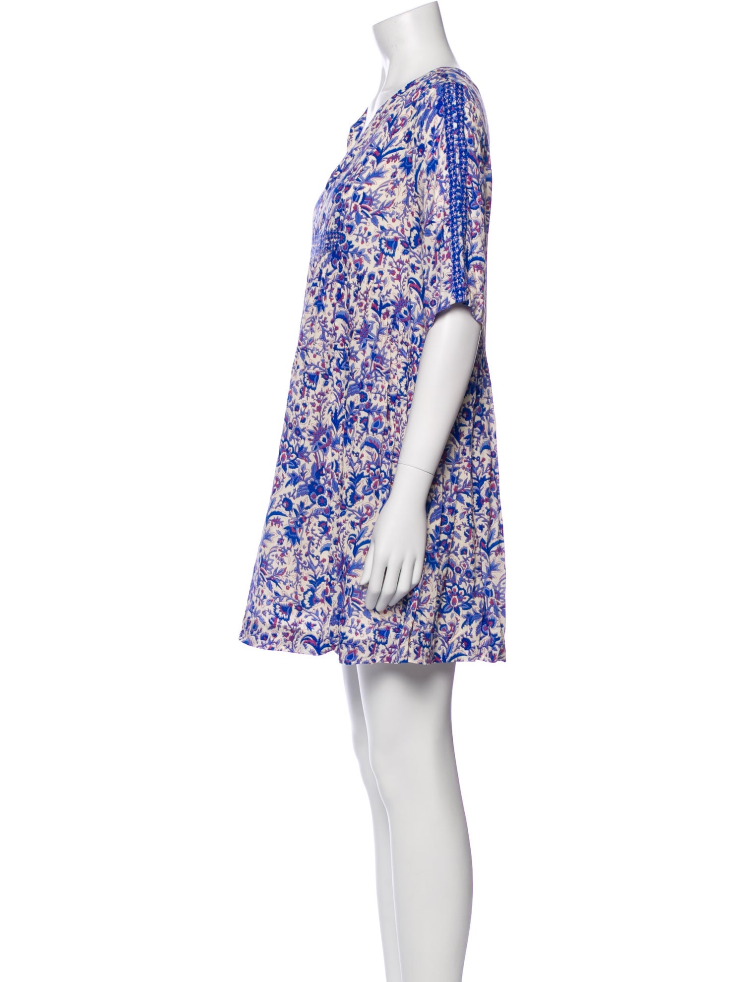 BA&SH Floral Print Mini Dress
