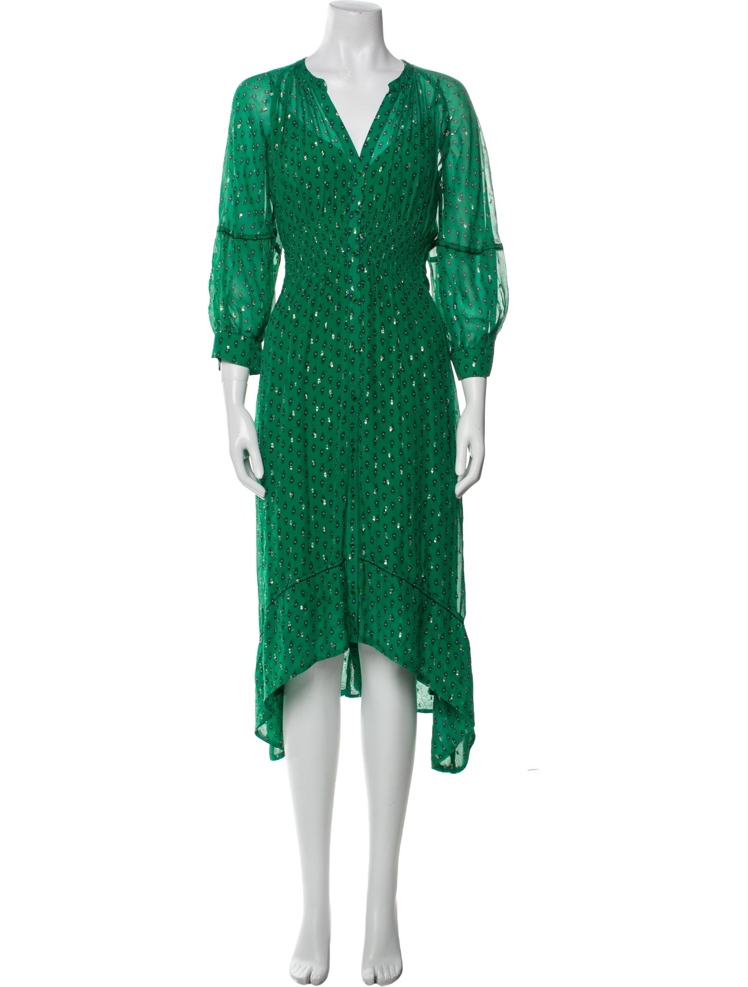 BA&SH Printed Long Dress