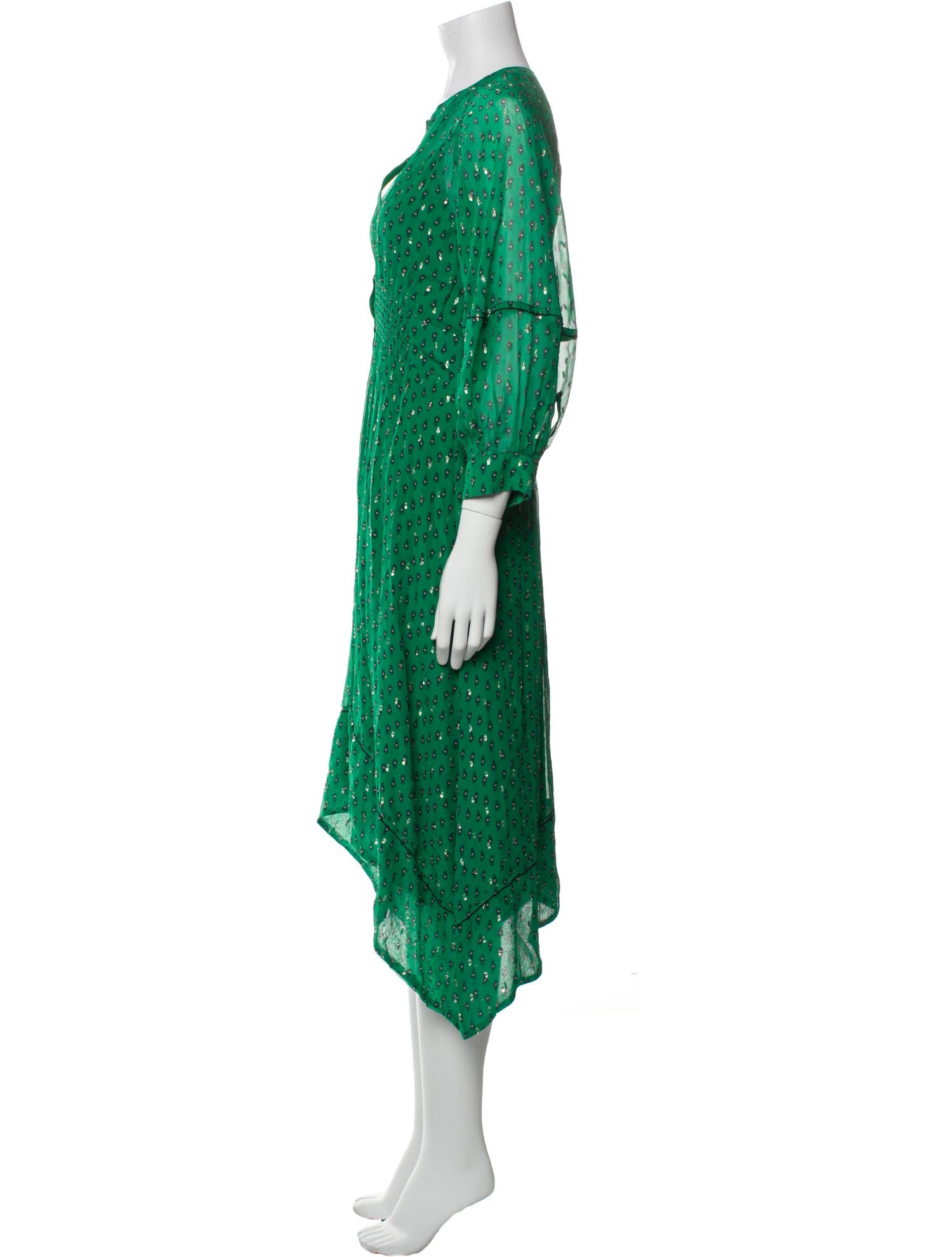 BA&SH Printed Long Dress