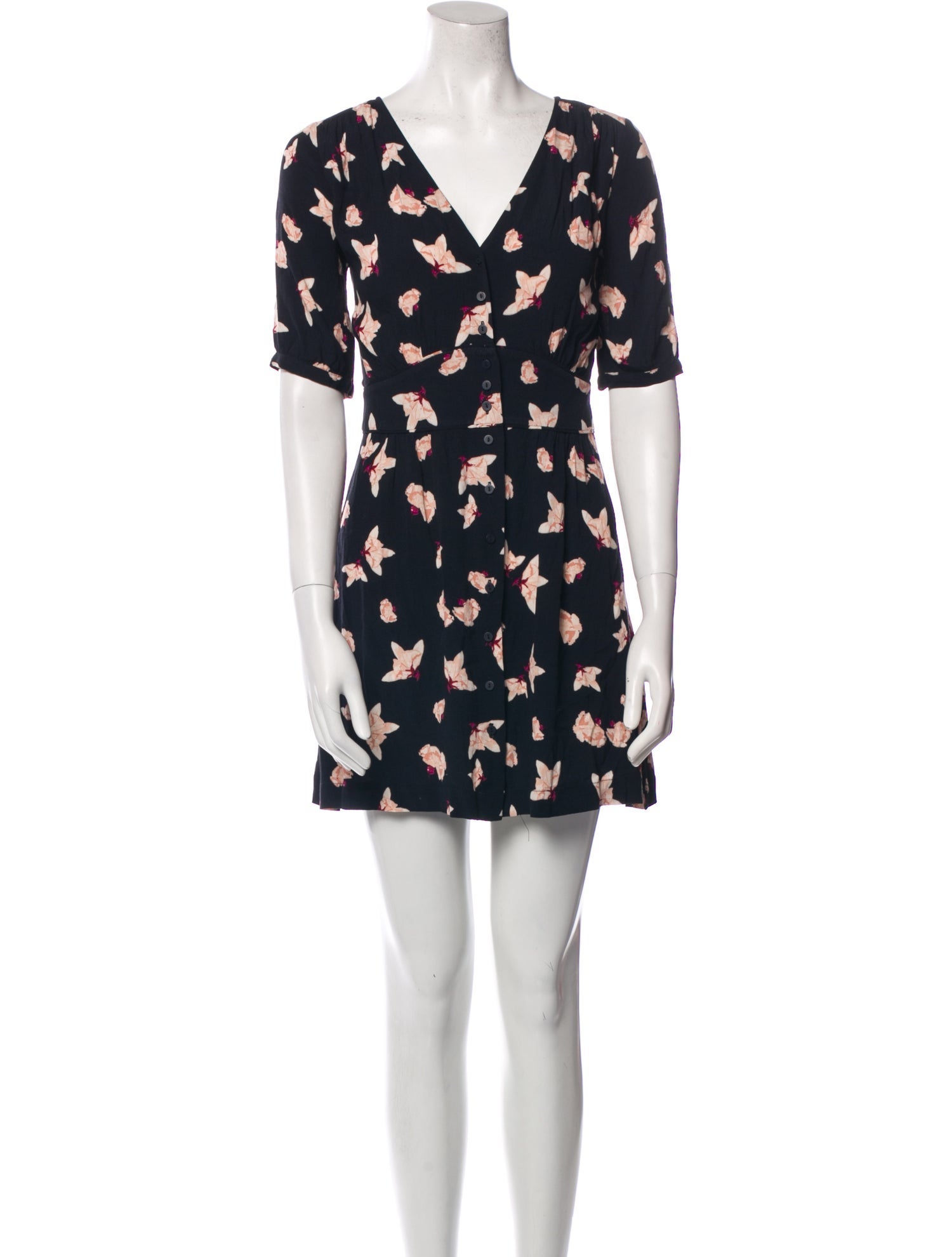BA&SH Floral Print Mini Dress