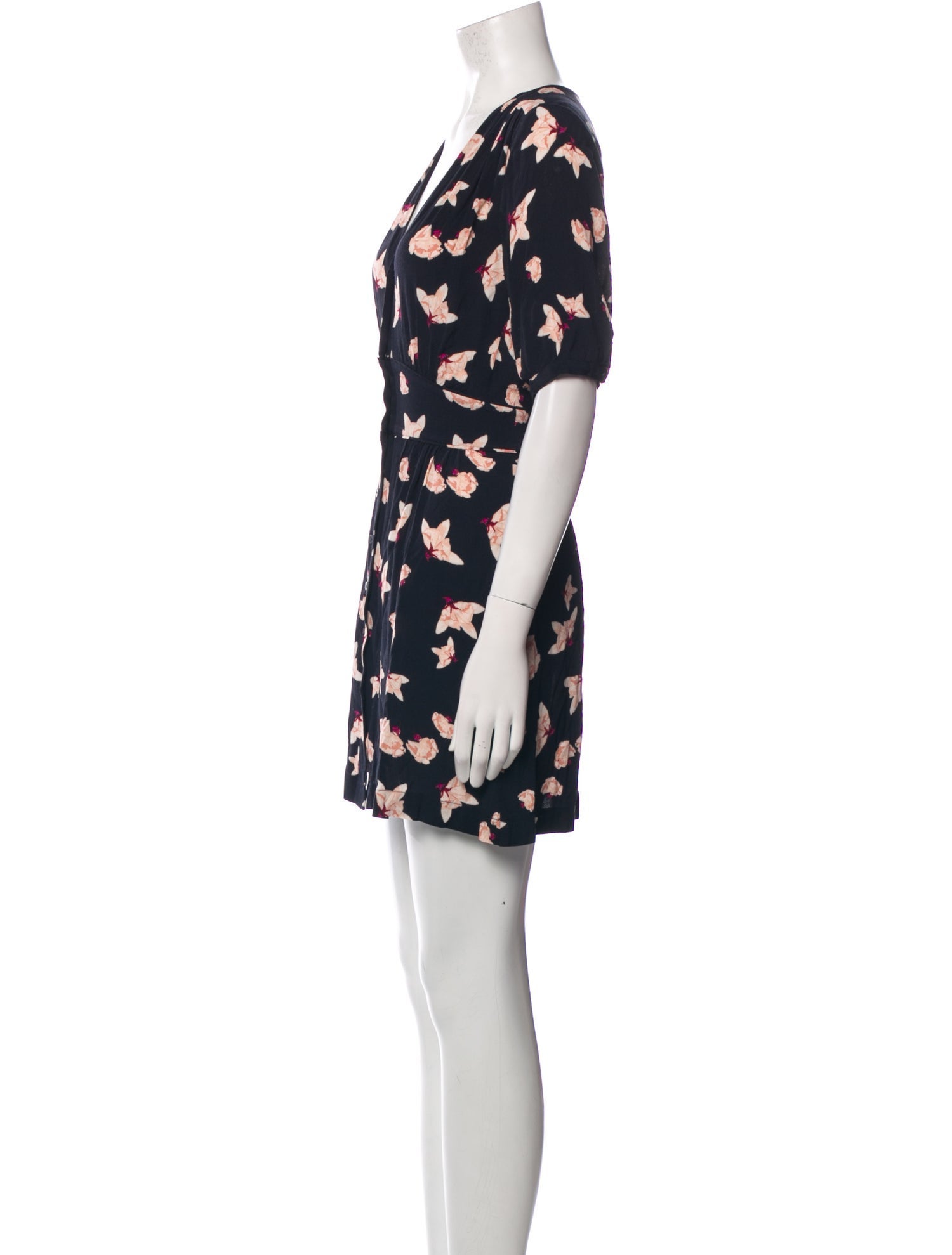 BA&SH Floral Print Mini Dress