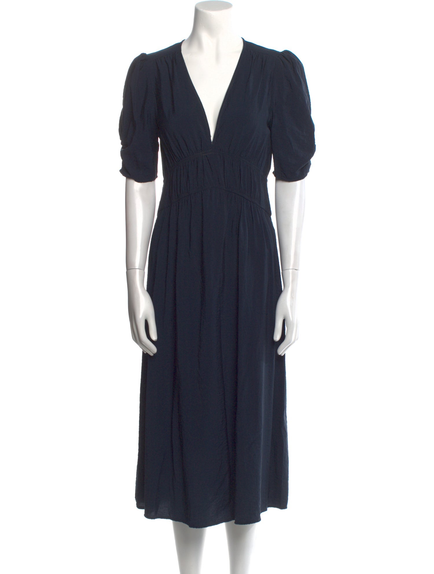 BA&SH V-Neck Midi Length Dress