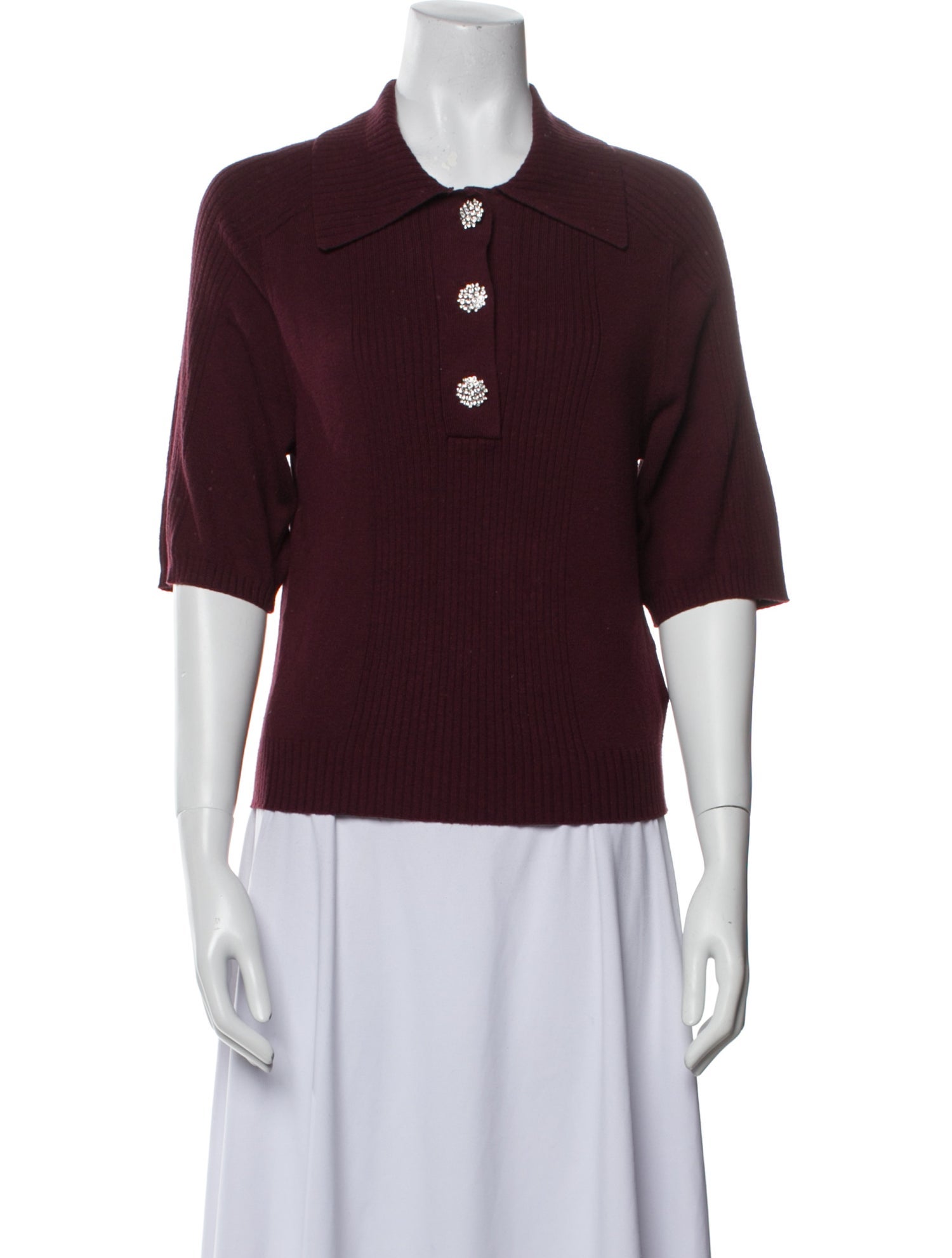 BA&SH Three-Quarter Sleeve Polo