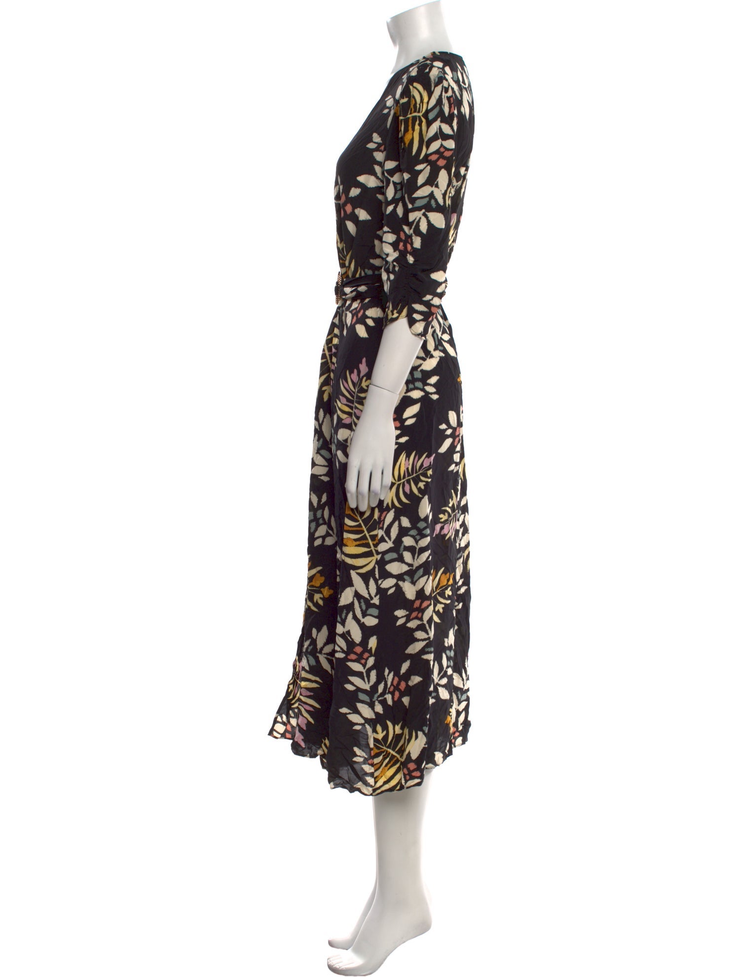 BA&SH Floral Print Long Dress