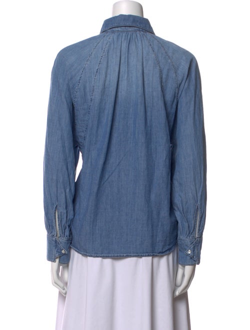 BA&SH Long Sleeve Button-Up Top