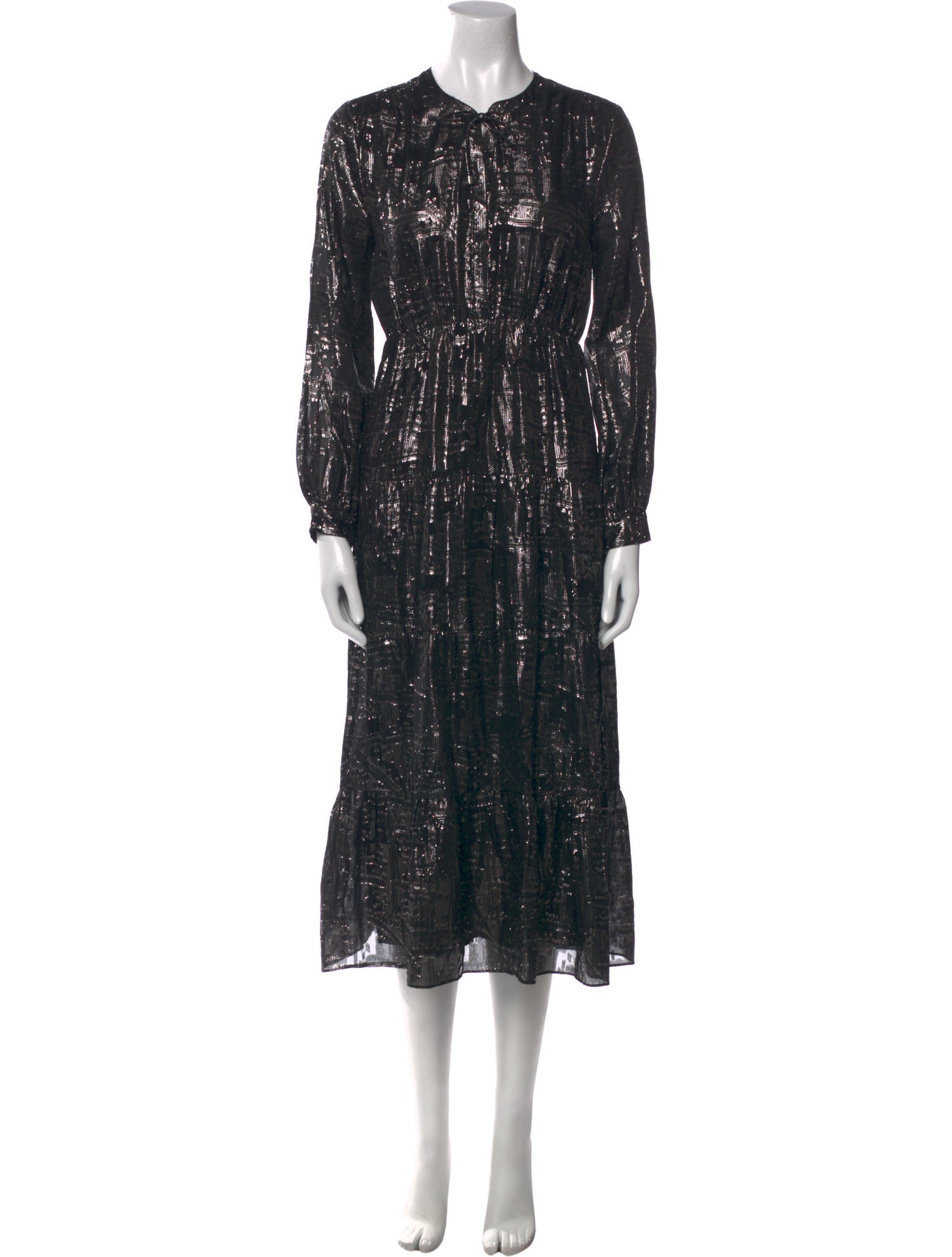 BA&SH Silk Long Dress