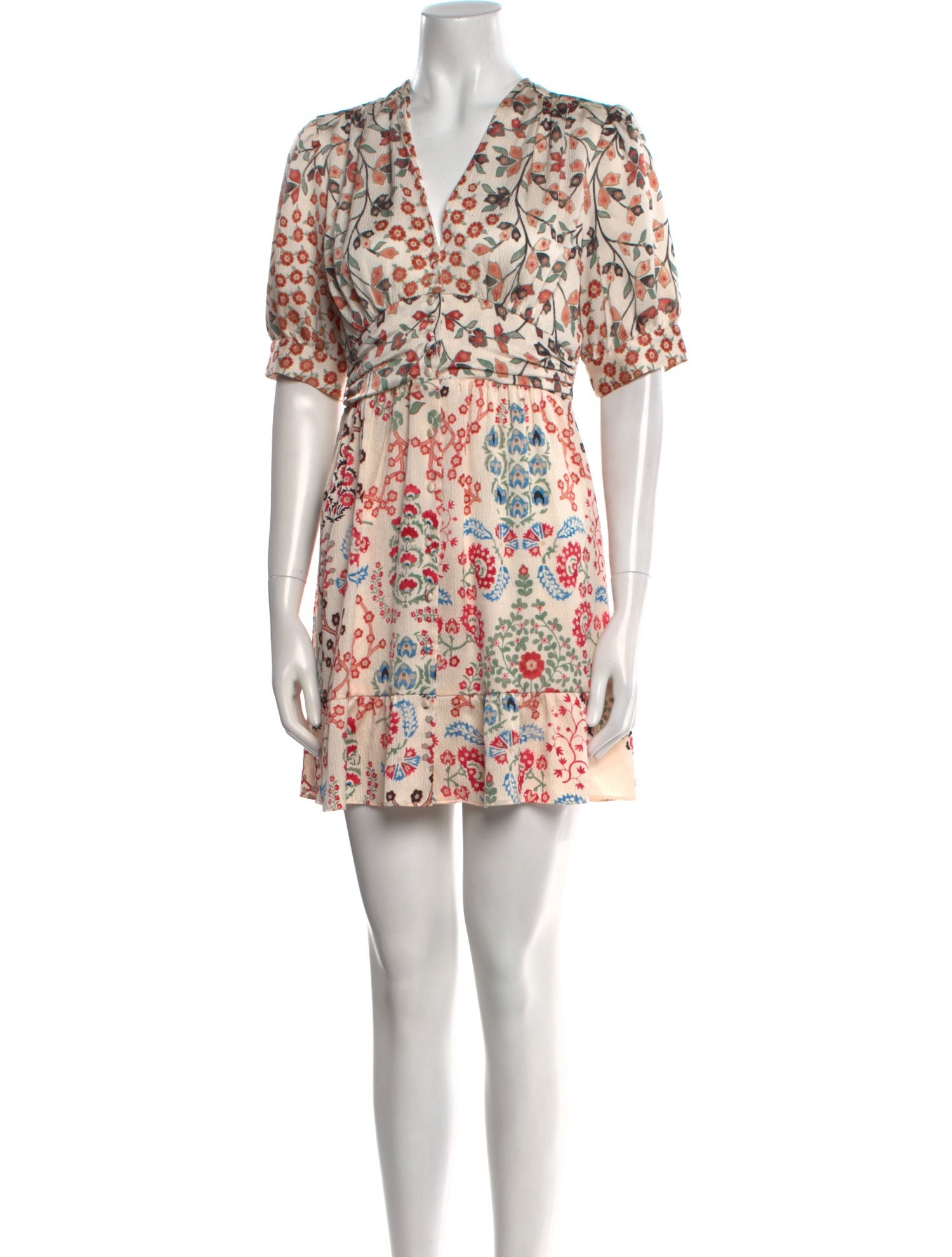 BA&SH Floral Print Mini Dress