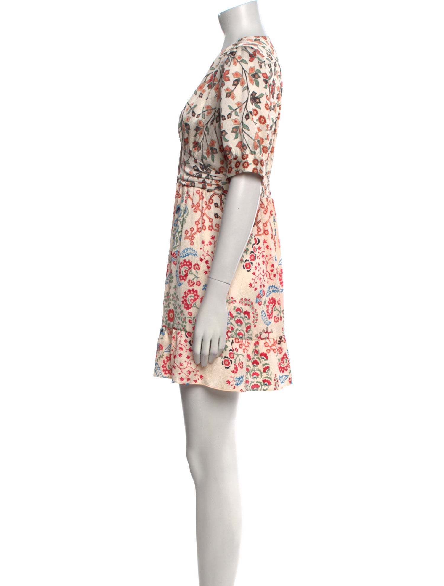 BA&SH Floral Print Mini Dress