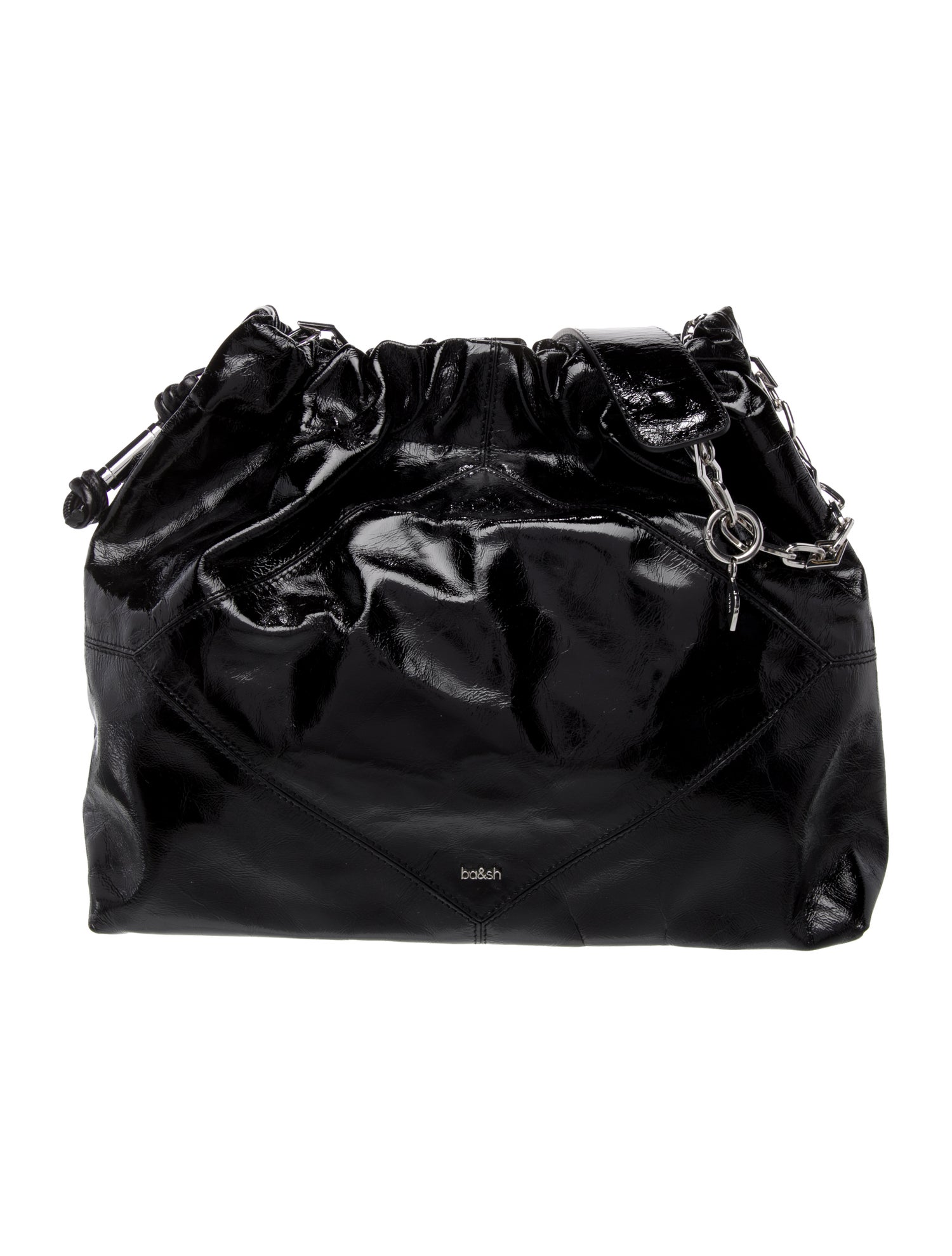 BA&SH Patent Leather Shoulder Bag