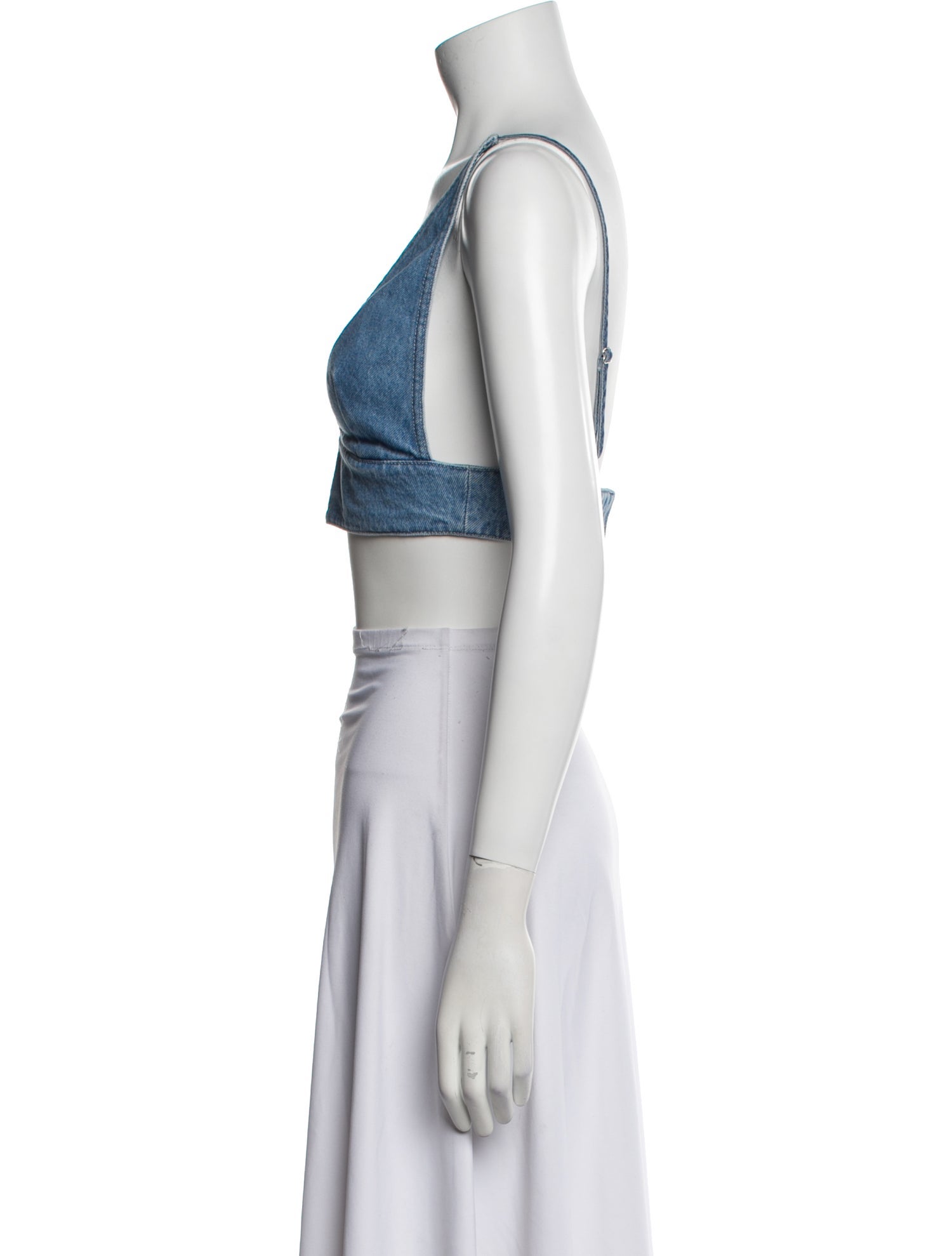 BA&SH V-Neck Sleeveless Crop Top