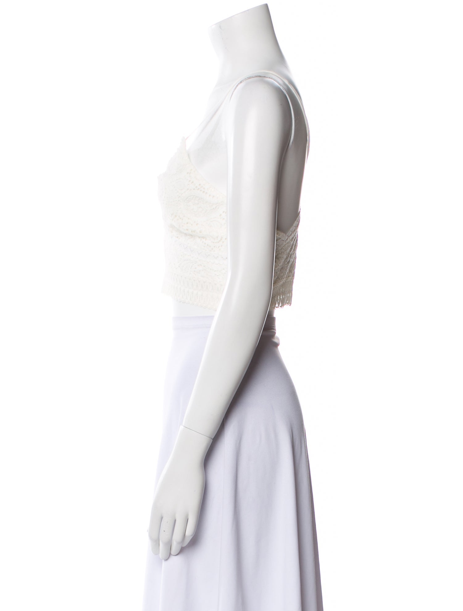 BA&SH Square Neckline Sleeveless Crop Top