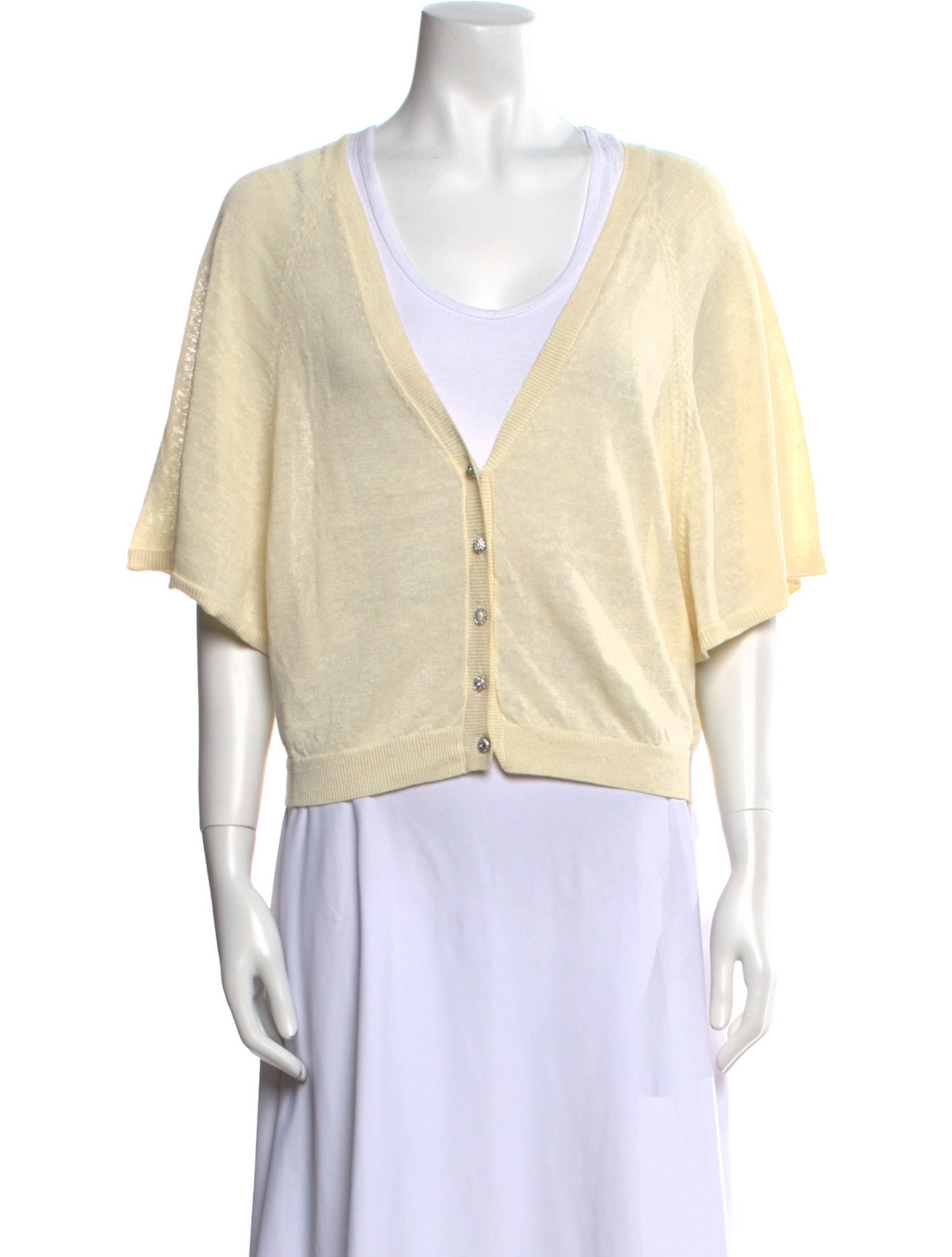 BA&SH Linen V-Neck Sweater w/ Tags