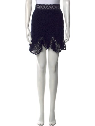 BA&SH Lace Pattern Mini Skirt