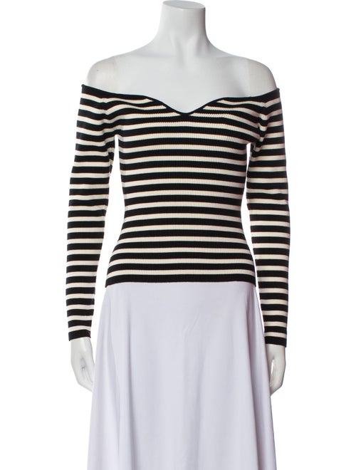 BA&SH Striped Off-The-Shoulder Top
