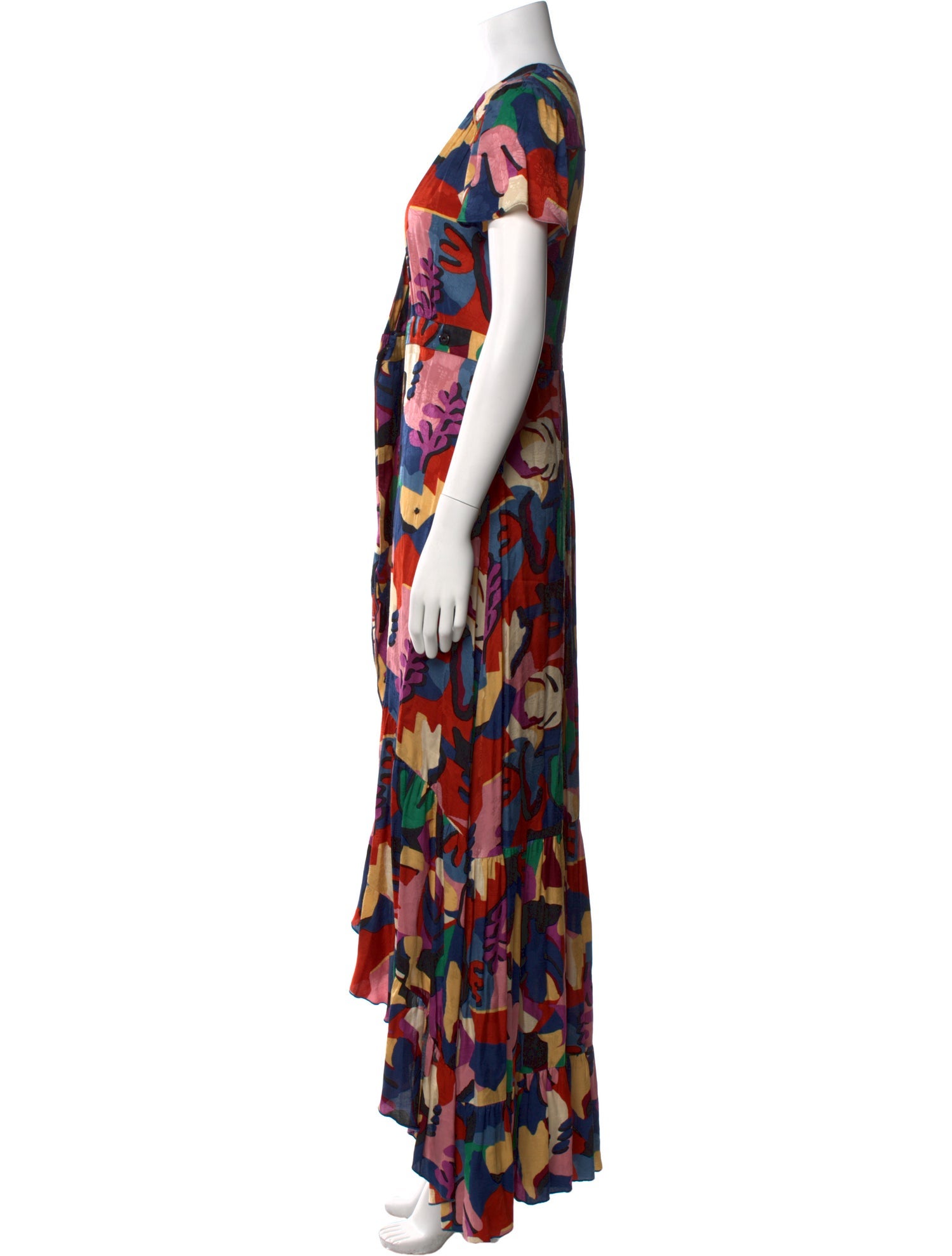 BA&SH Floral Print Long Dress