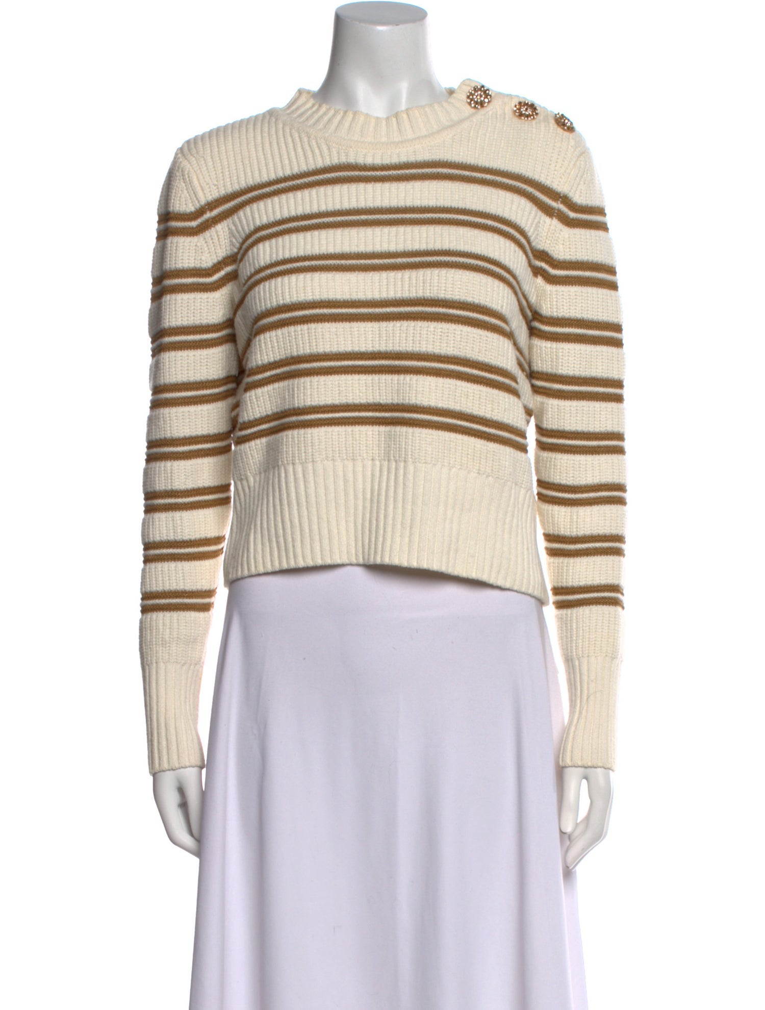 BA&SH Striped Crew Neck Sweater