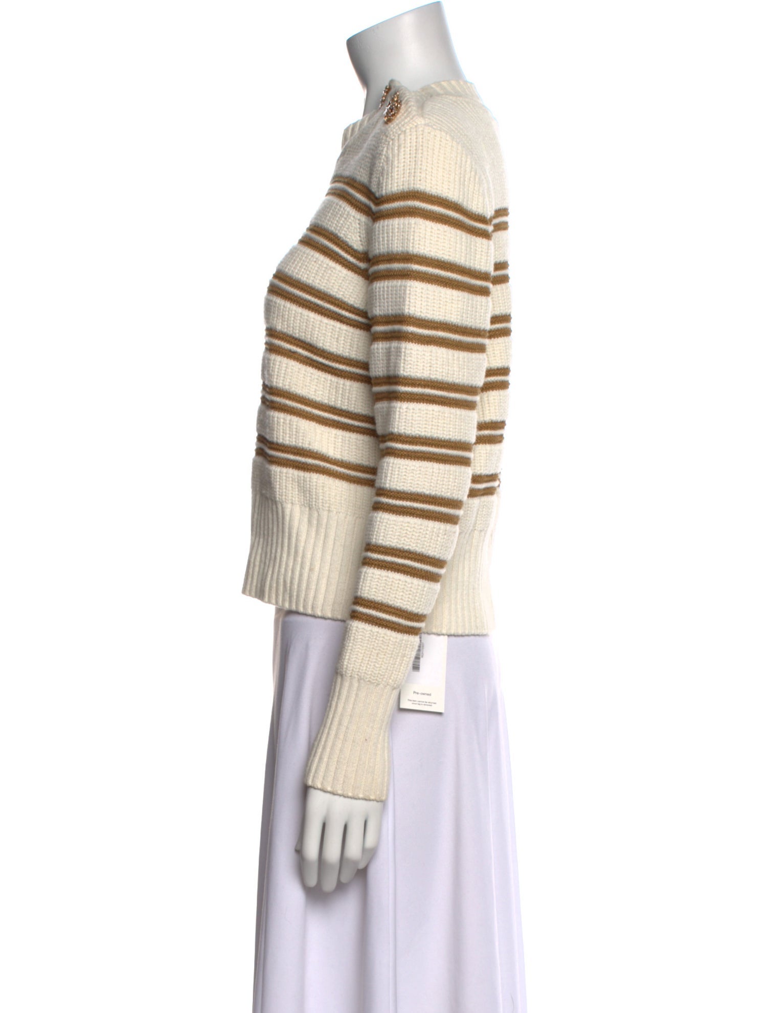 BA&SH Striped Crew Neck Sweater